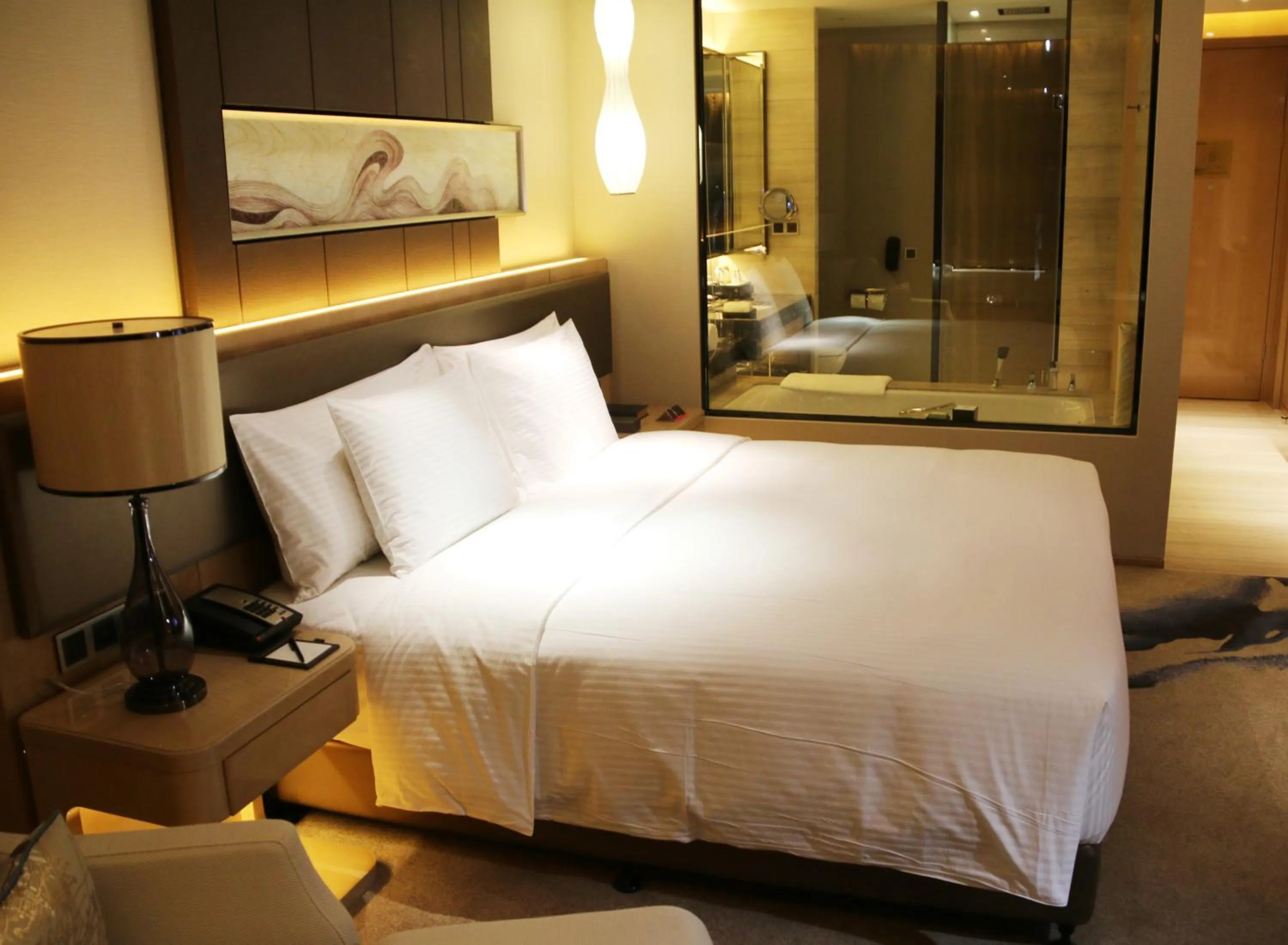 Photo of the whole room, Bed in Wanda Realm Bengbu