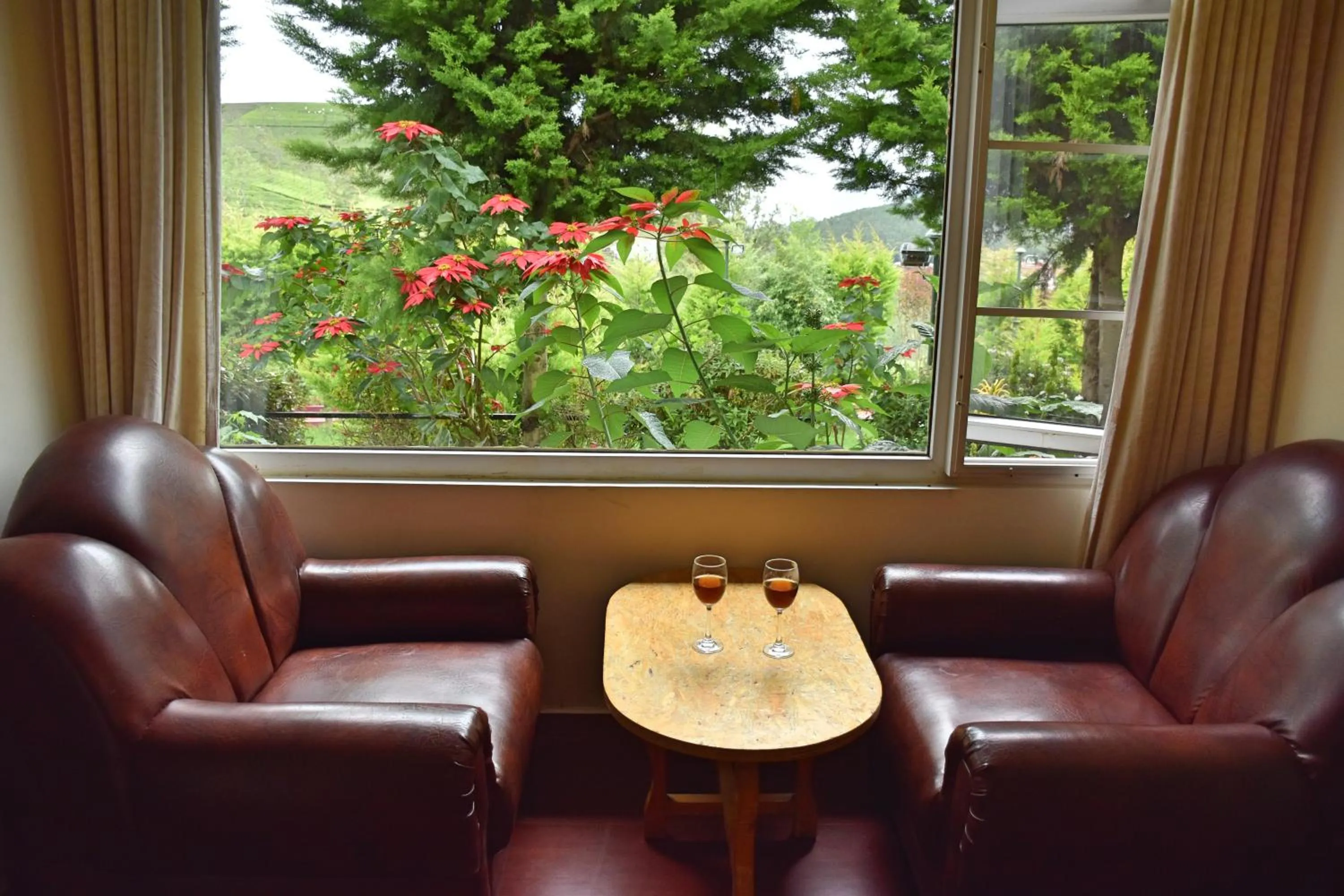 Seating area in Green Nest Resort Ooty