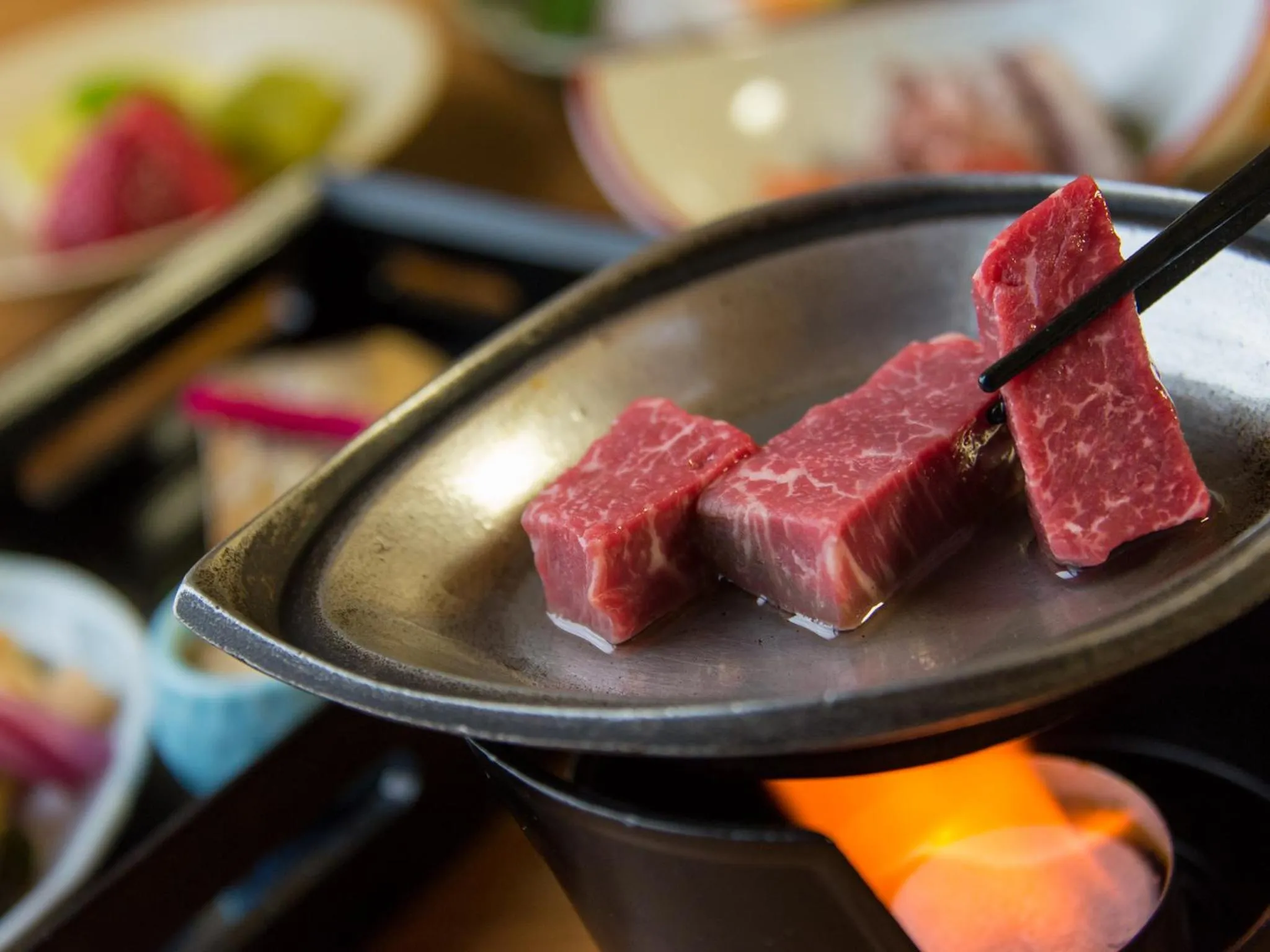 Food close-up in Arima Onsen Motoyu Ryuusenkaku