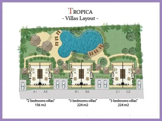 Floor plan in TROPICA - Villas Resort