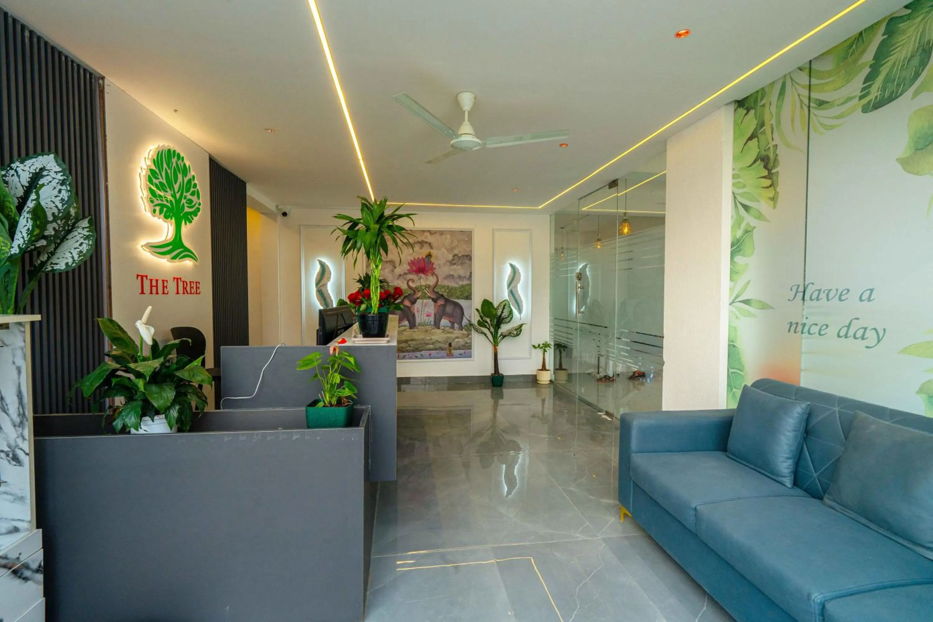 Seating area in Treebo The Tree, Hinjewadi