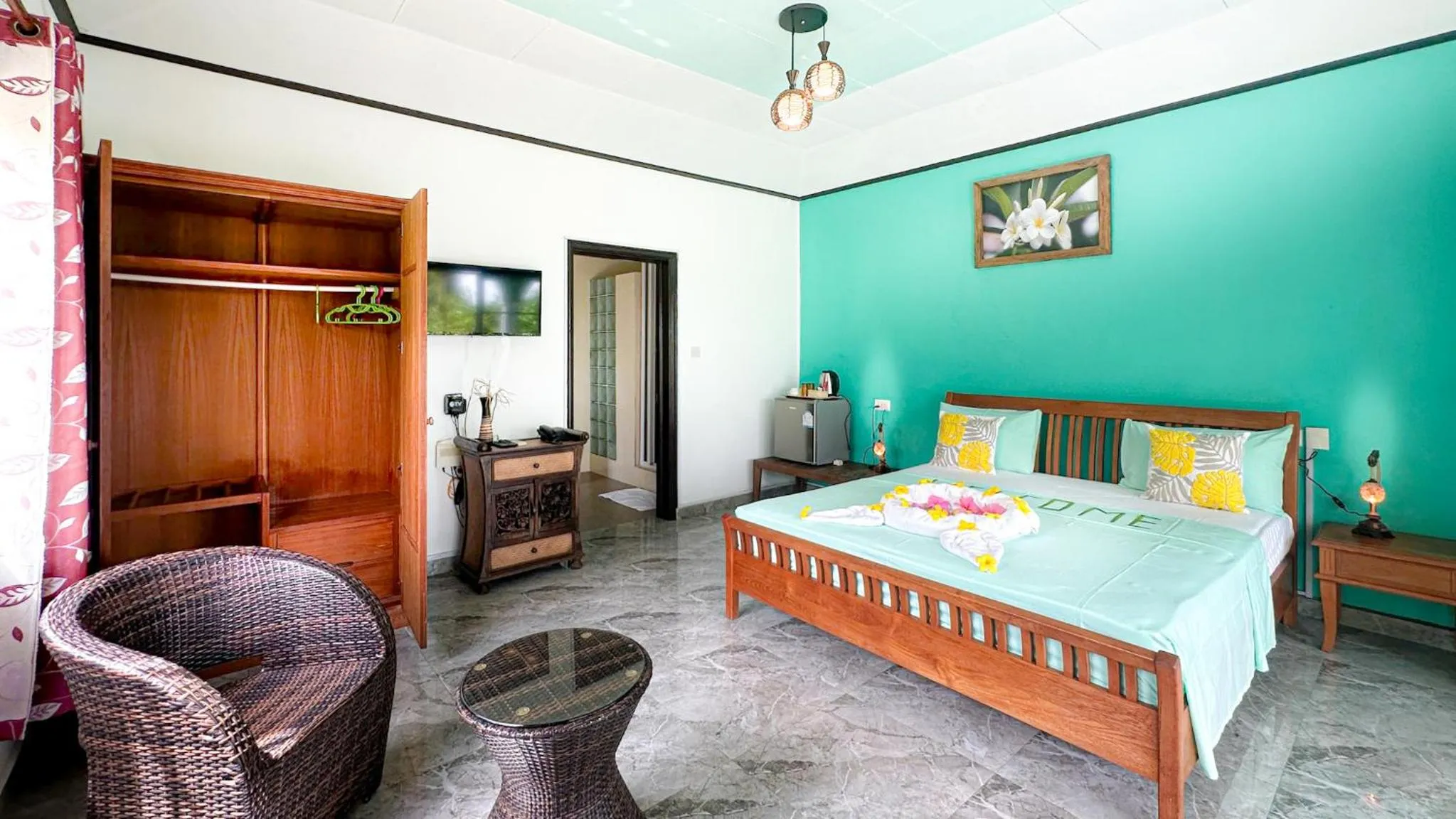 Bed in Villa Hortensia