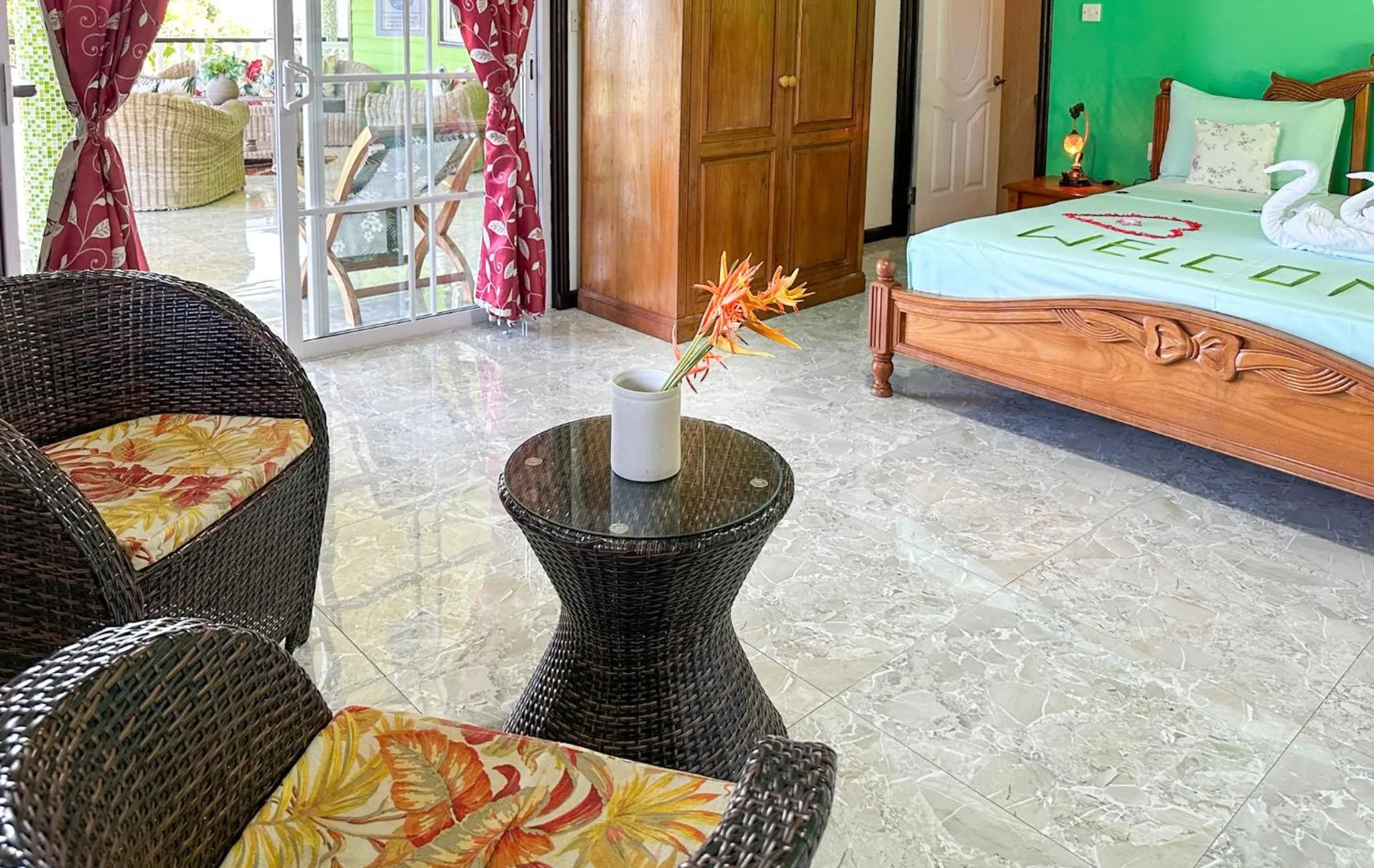 Bed in Villa Hortensia