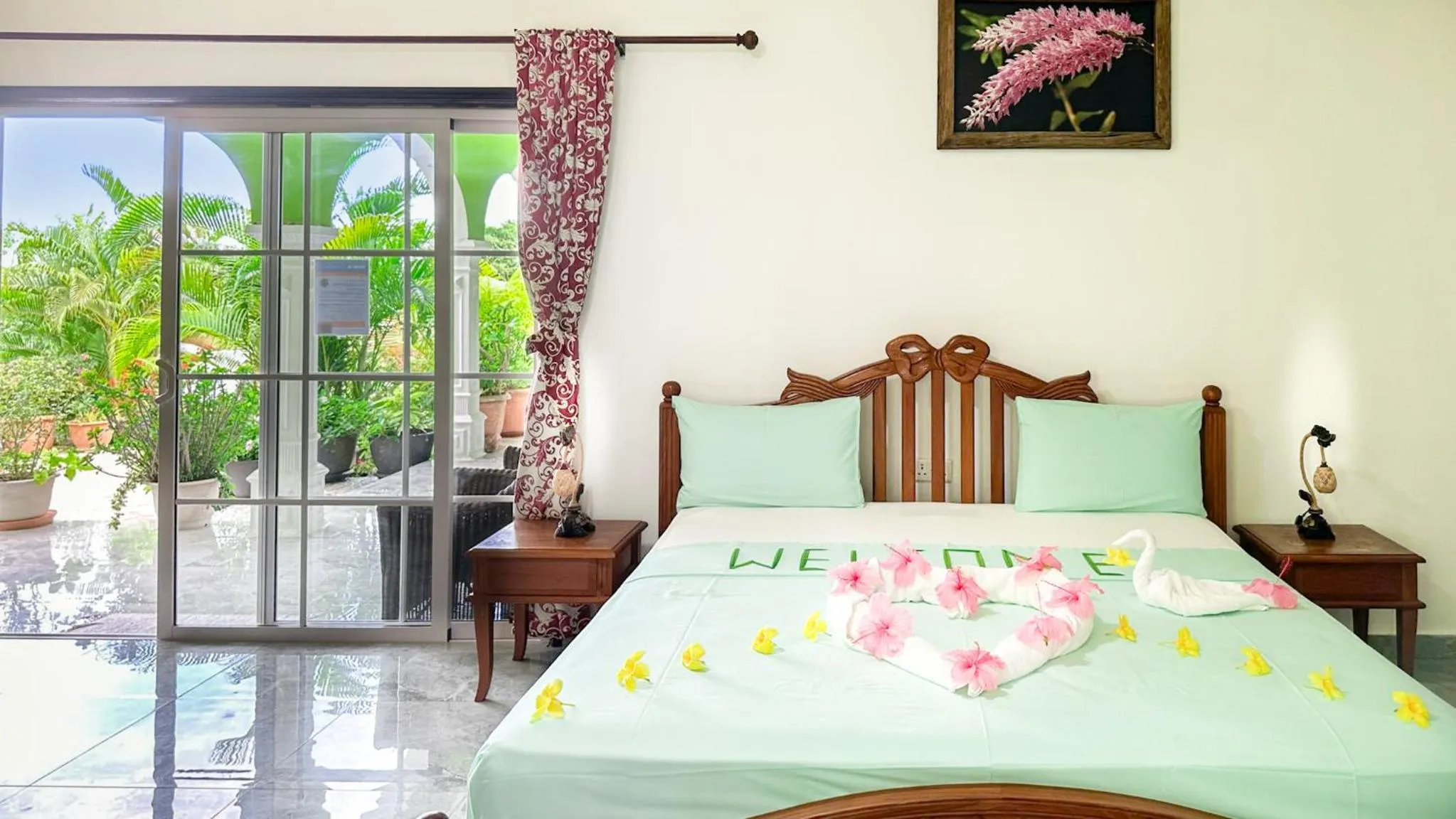 Bed in Villa Hortensia