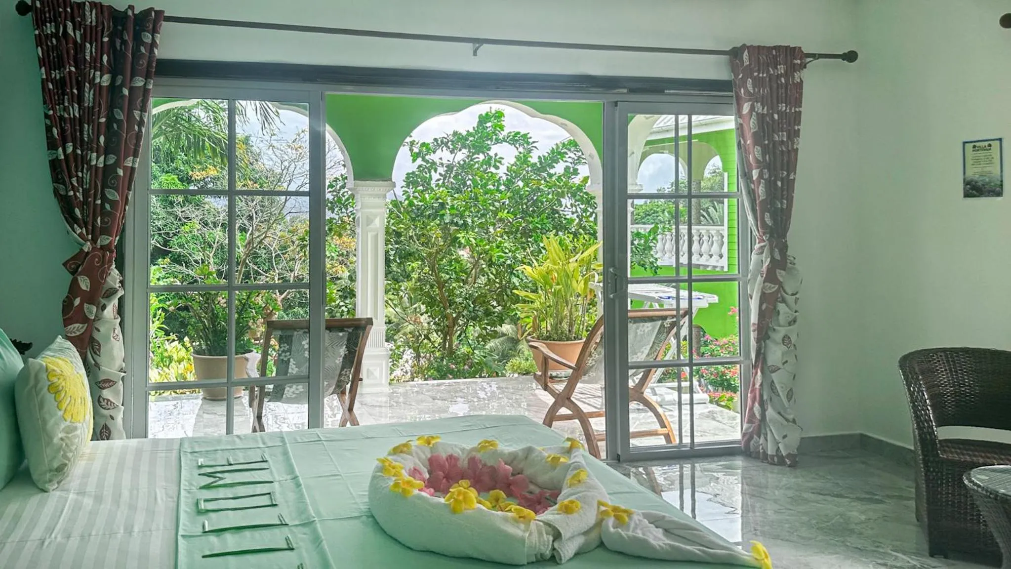 Decorative detail in Villa Hortensia