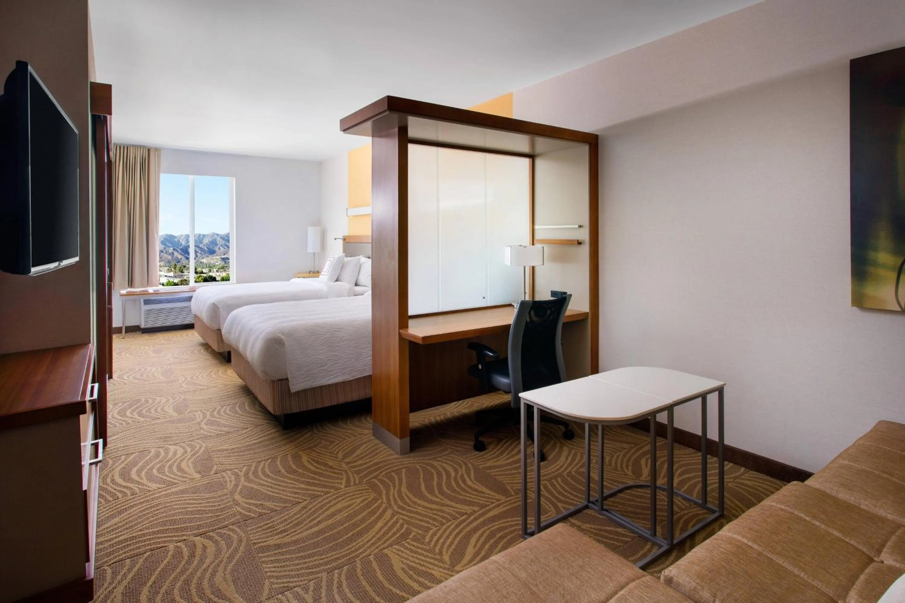 Bedroom, Bed in SpringHill Suites by Marriott Los Angeles Burbank/Downtown