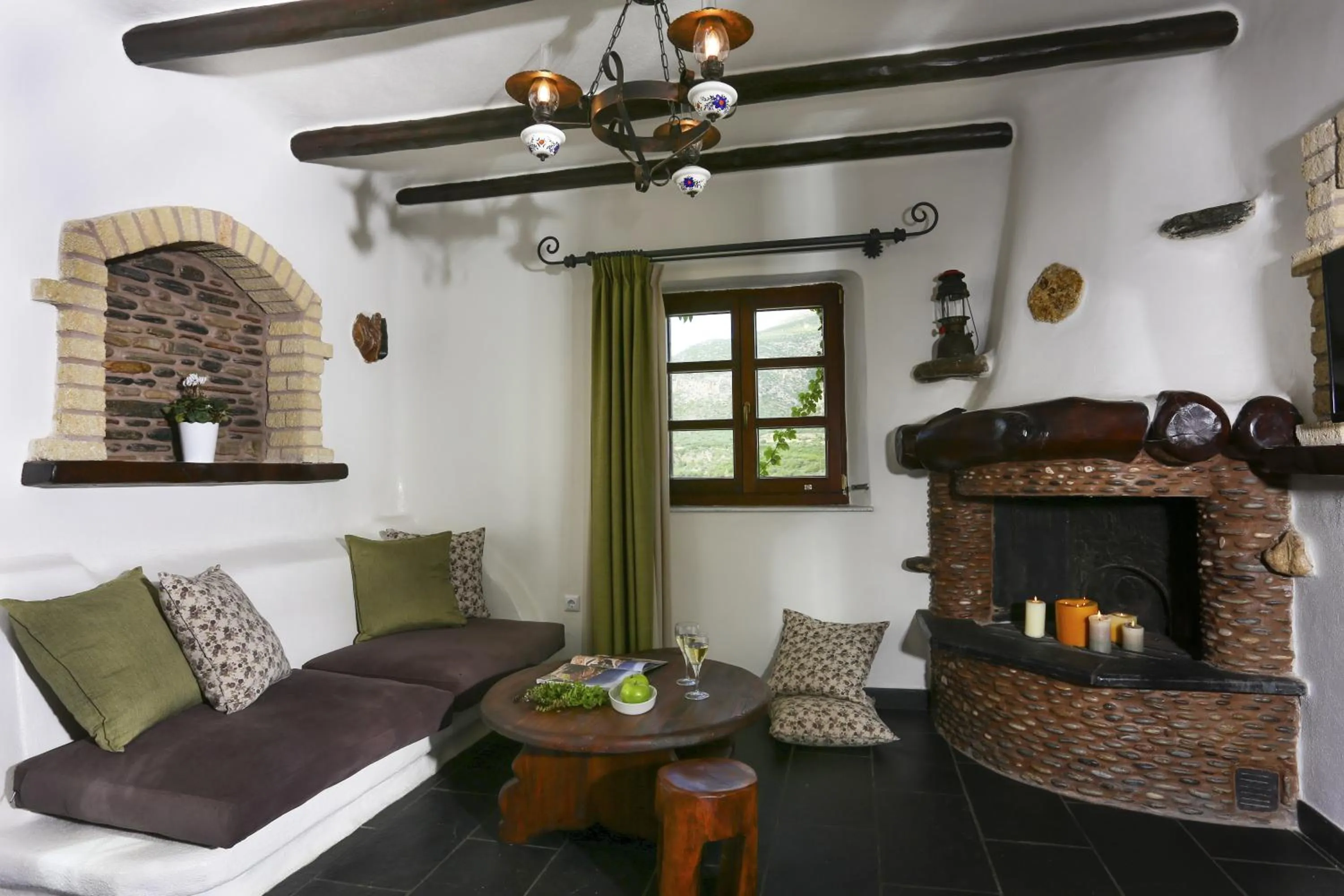 Living room in Astrolithos Boutique