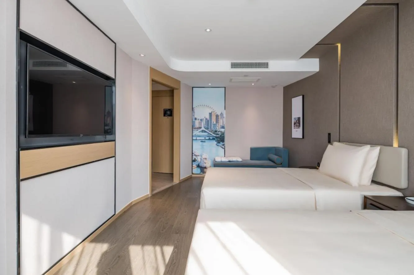 Bed in Atour Hotel Tianjin Olympic Sports Center