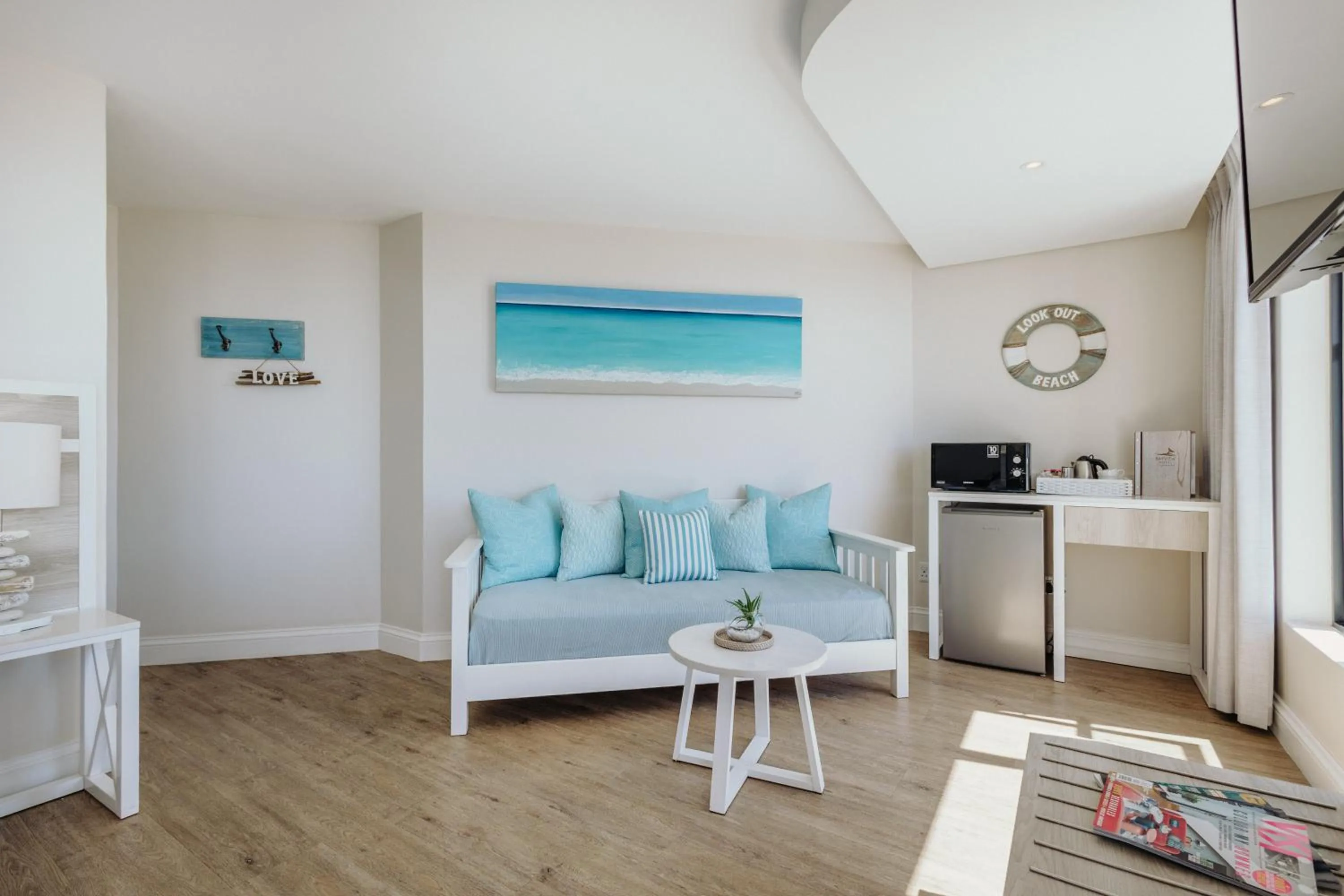 Seating area in Bayview Hotel