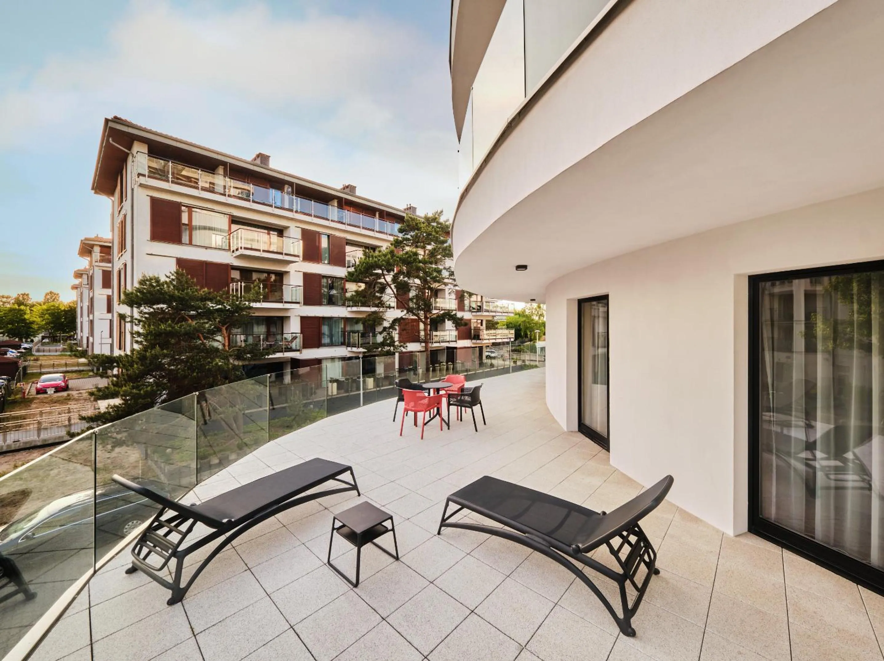 Balcony/Terrace in Baltic Park Molo Apartments by Zdrojowa