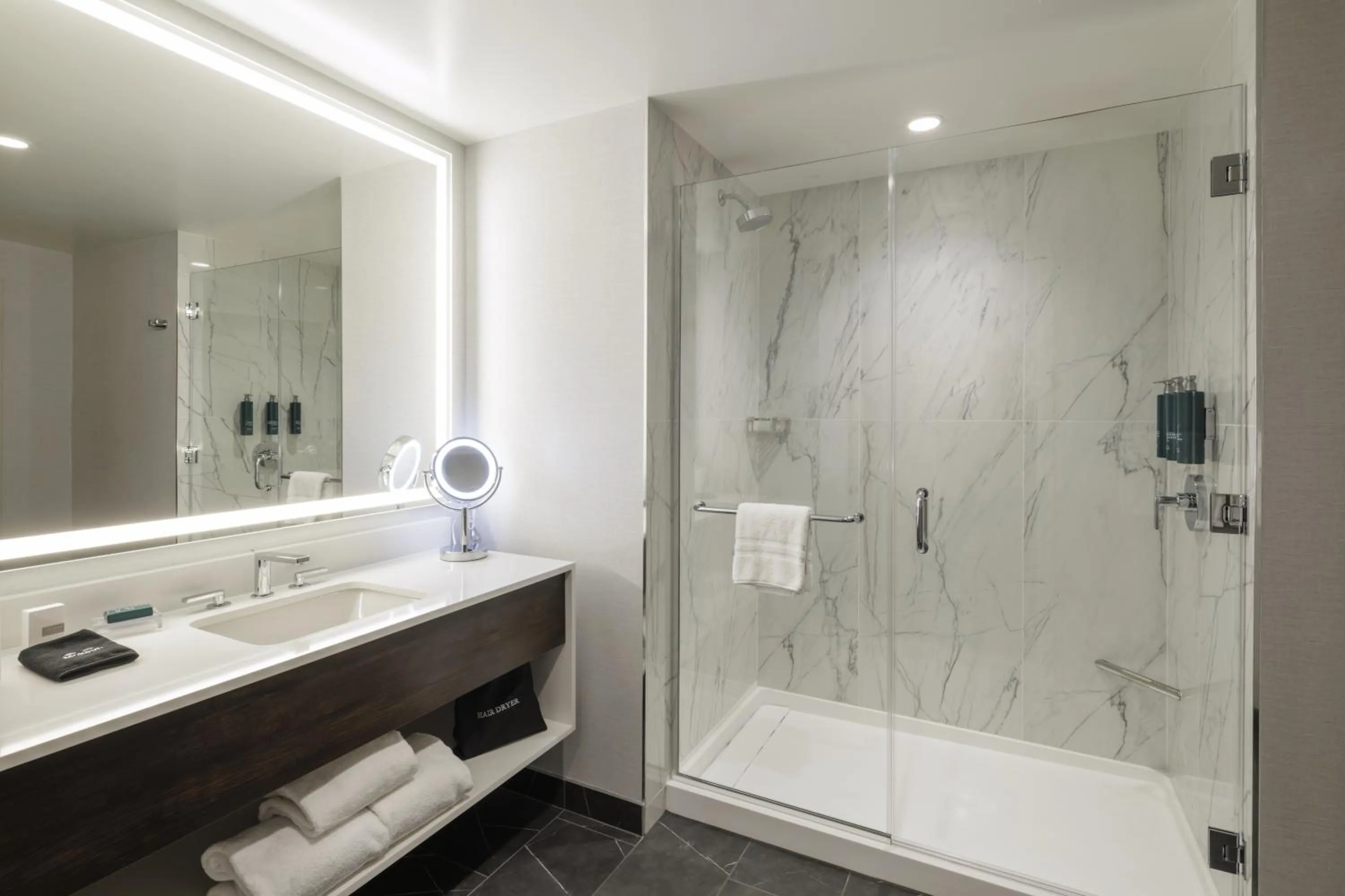 Shower in Hilton Arlington Rosslyn The Key