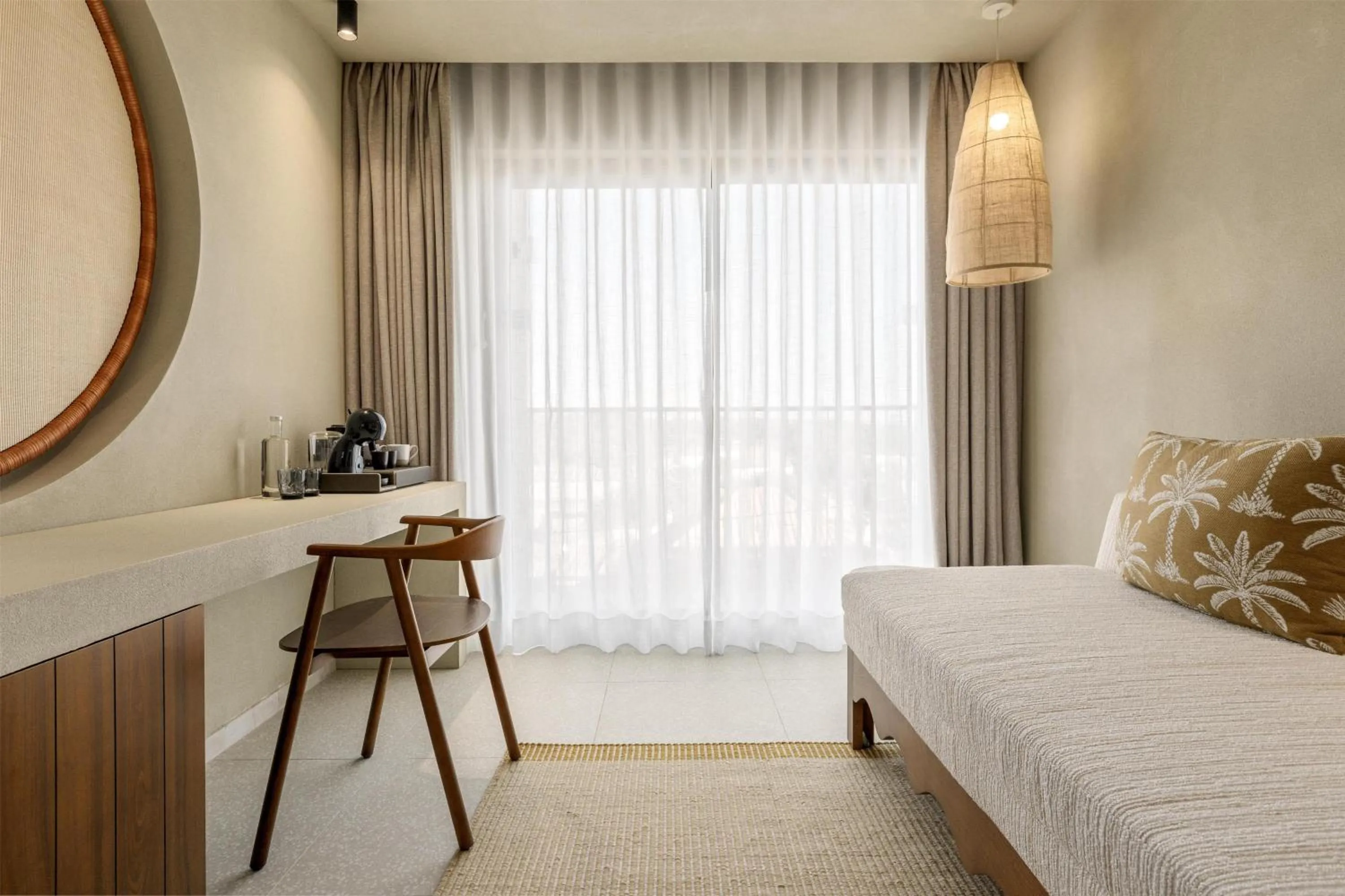 Living room, Bed in Amarello Hotel Praia Santo André, Tapestry Collection by Hilton