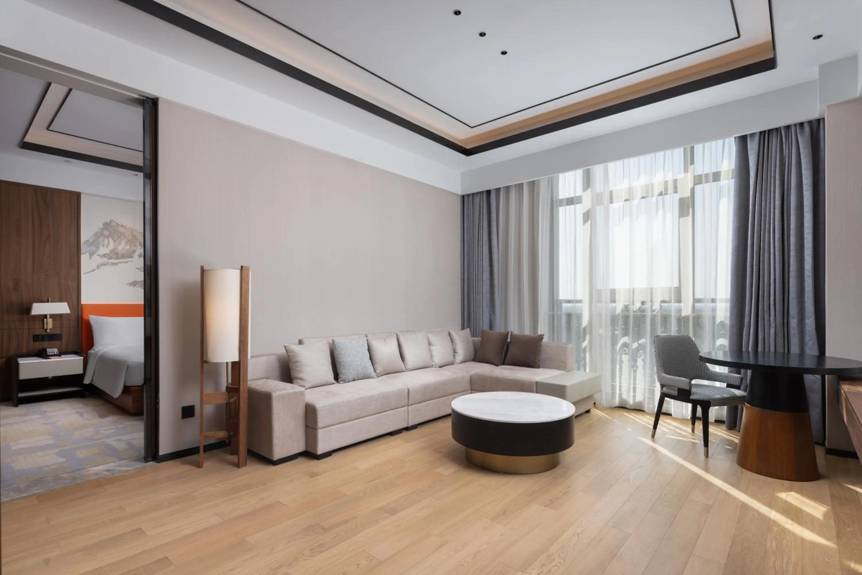 Living room in Hilton Garden Inn Shanghai High-Speed East Railway Station