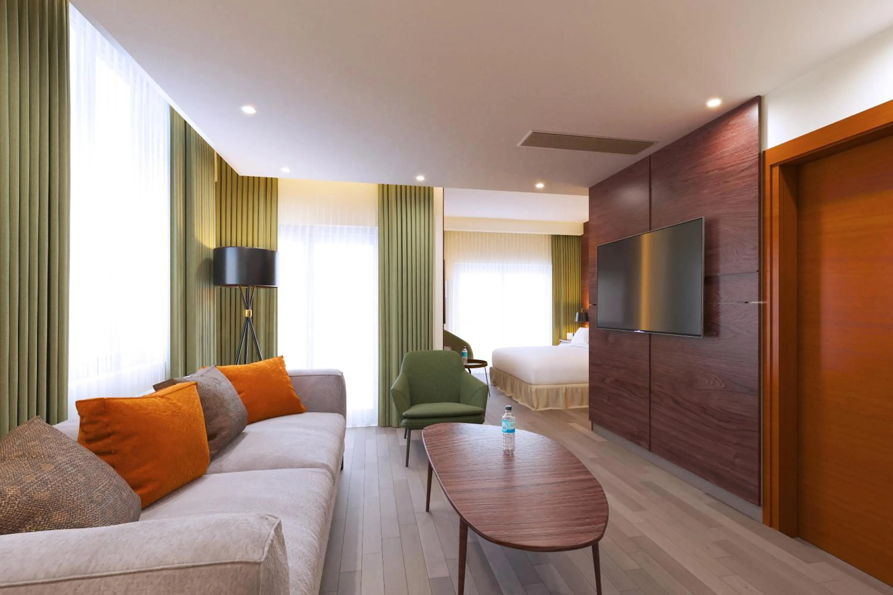 Communal lounge/ TV room in Doubletree By Hilton Addis Ababa Airport