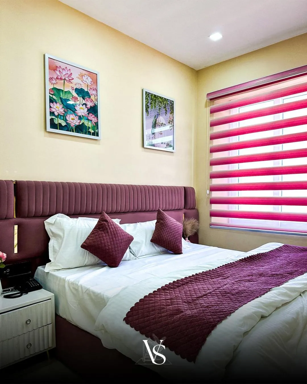 Bed in The Velvet Stay