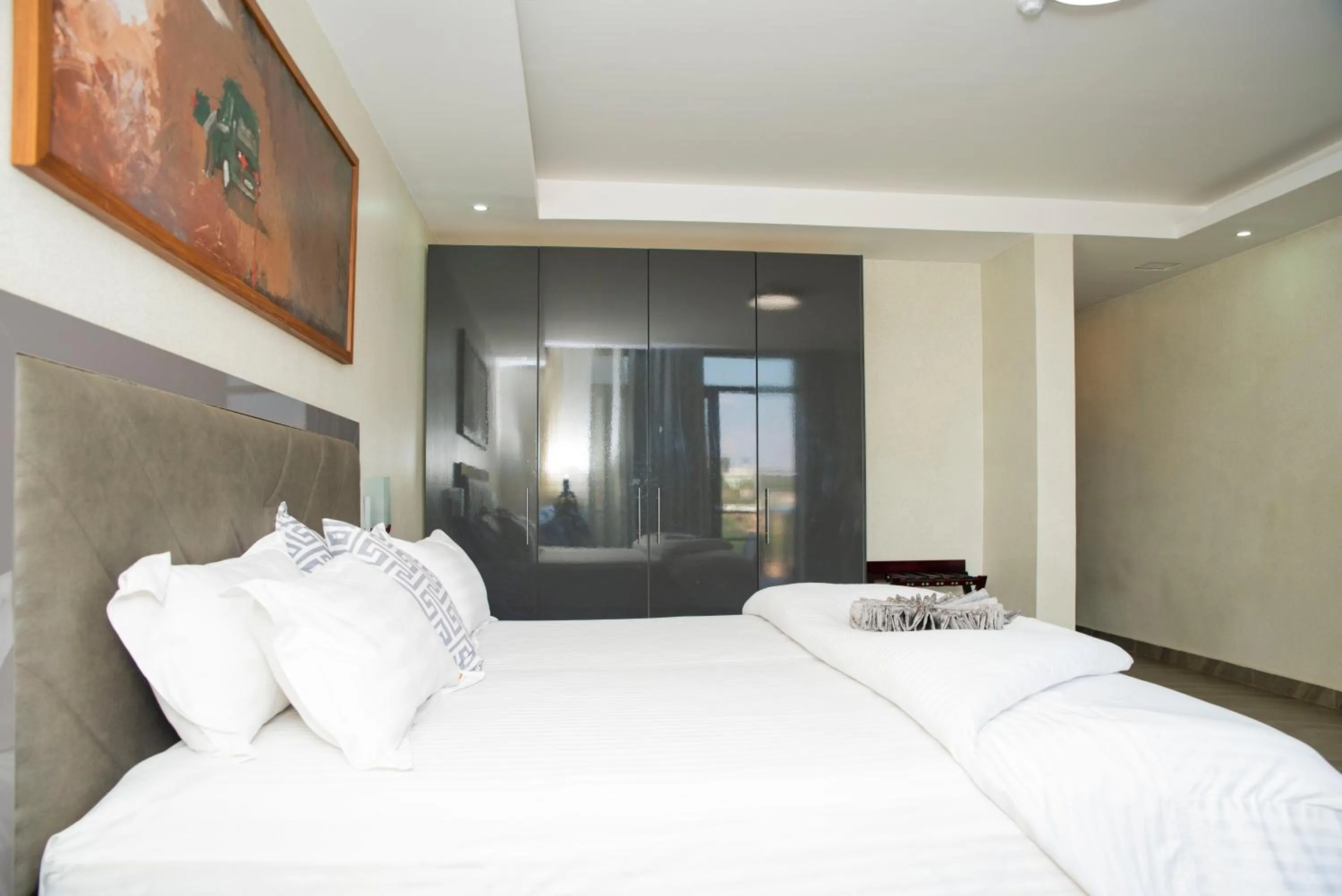 Bed in Grazia Apartment Hotel