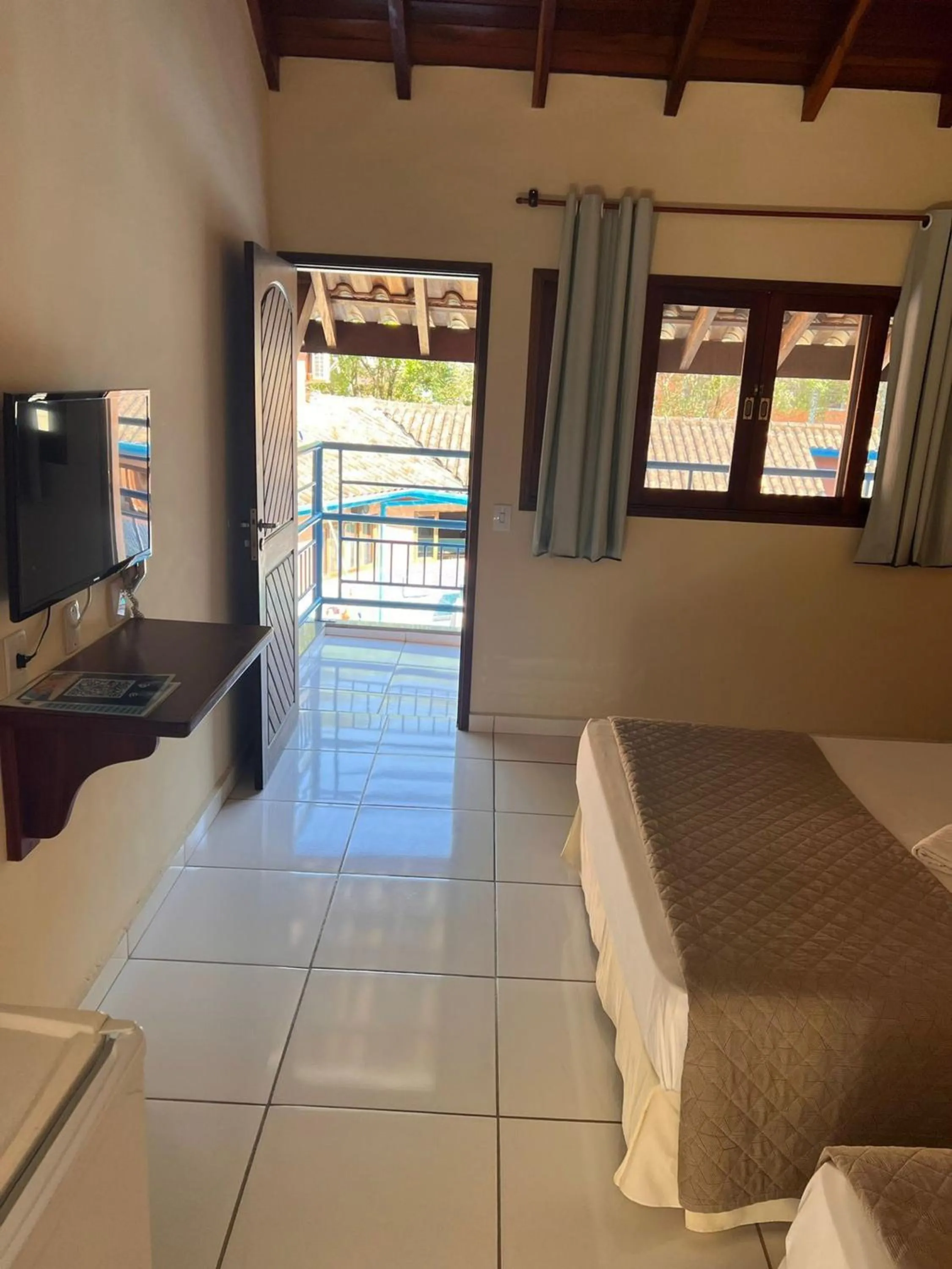View (from property/room), Bed in Pousada Morada da Praia