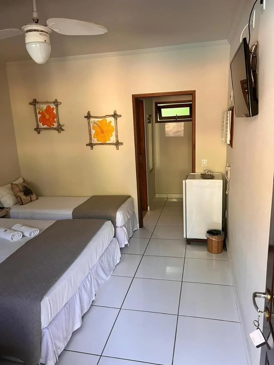 View (from property/room), Bed in Pousada Morada da Praia