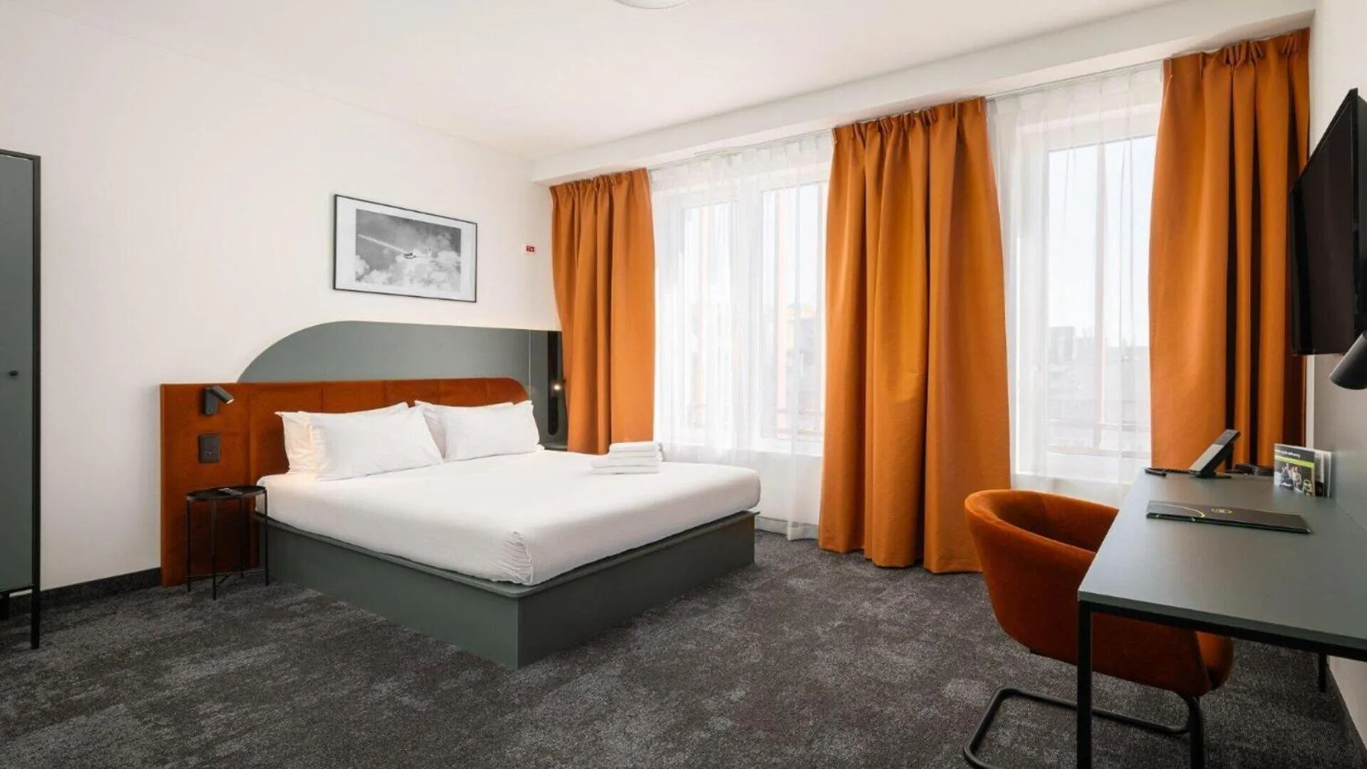 Photo of the whole room, Bed in B&B HOTEL Leszno