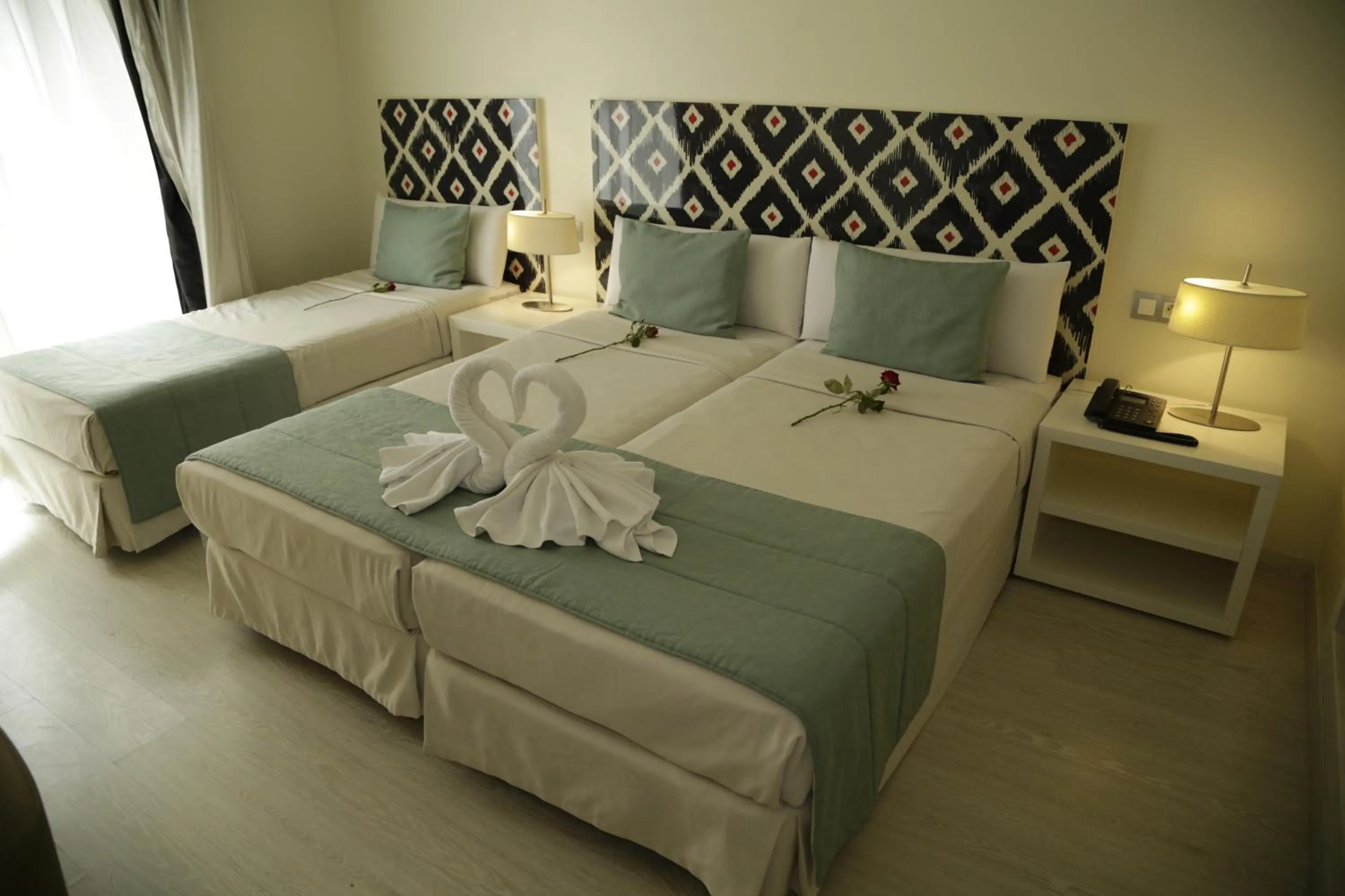 Bed in Al Mandari Hôtel Tétouan