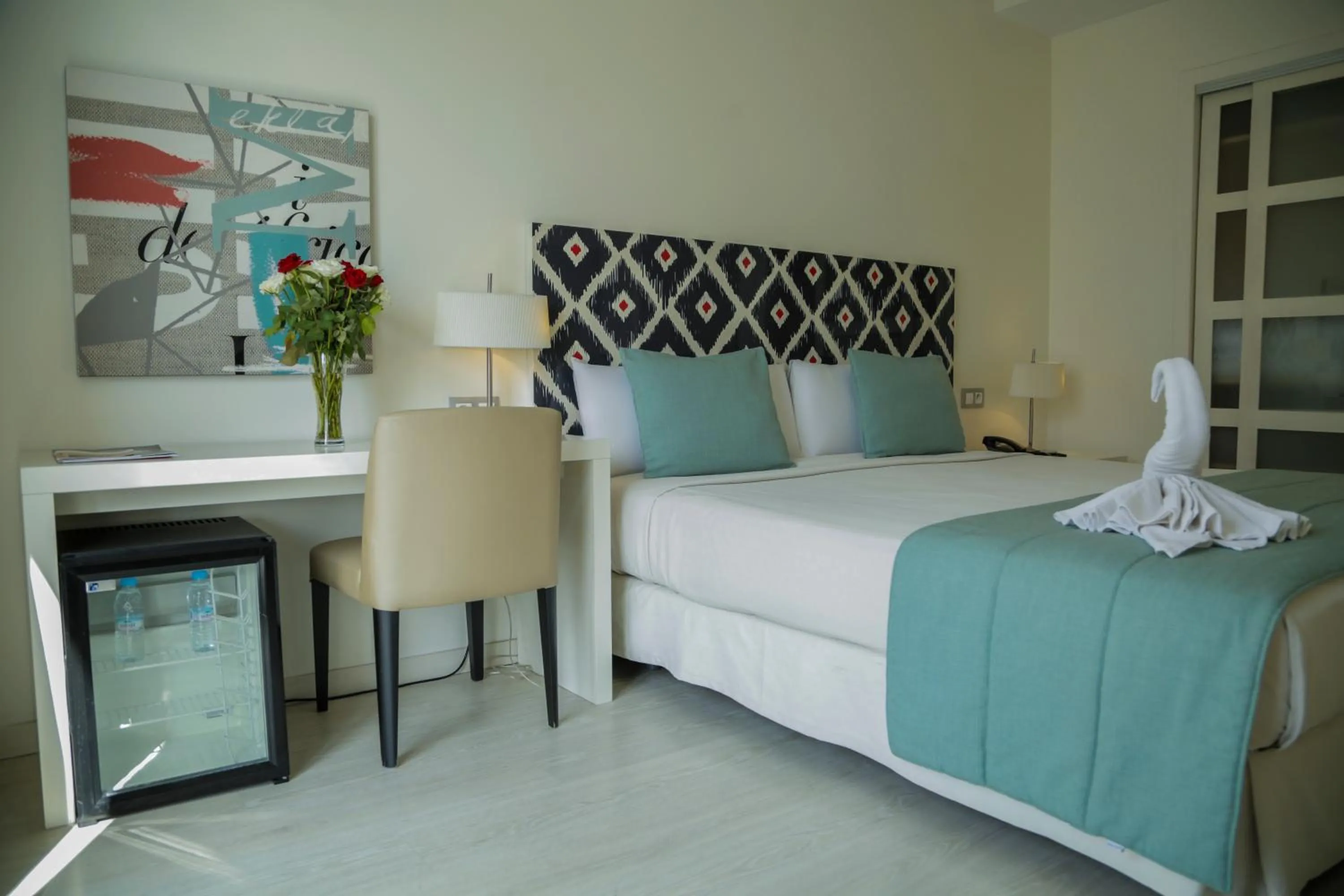 Bed in Al Mandari Hôtel Tétouan