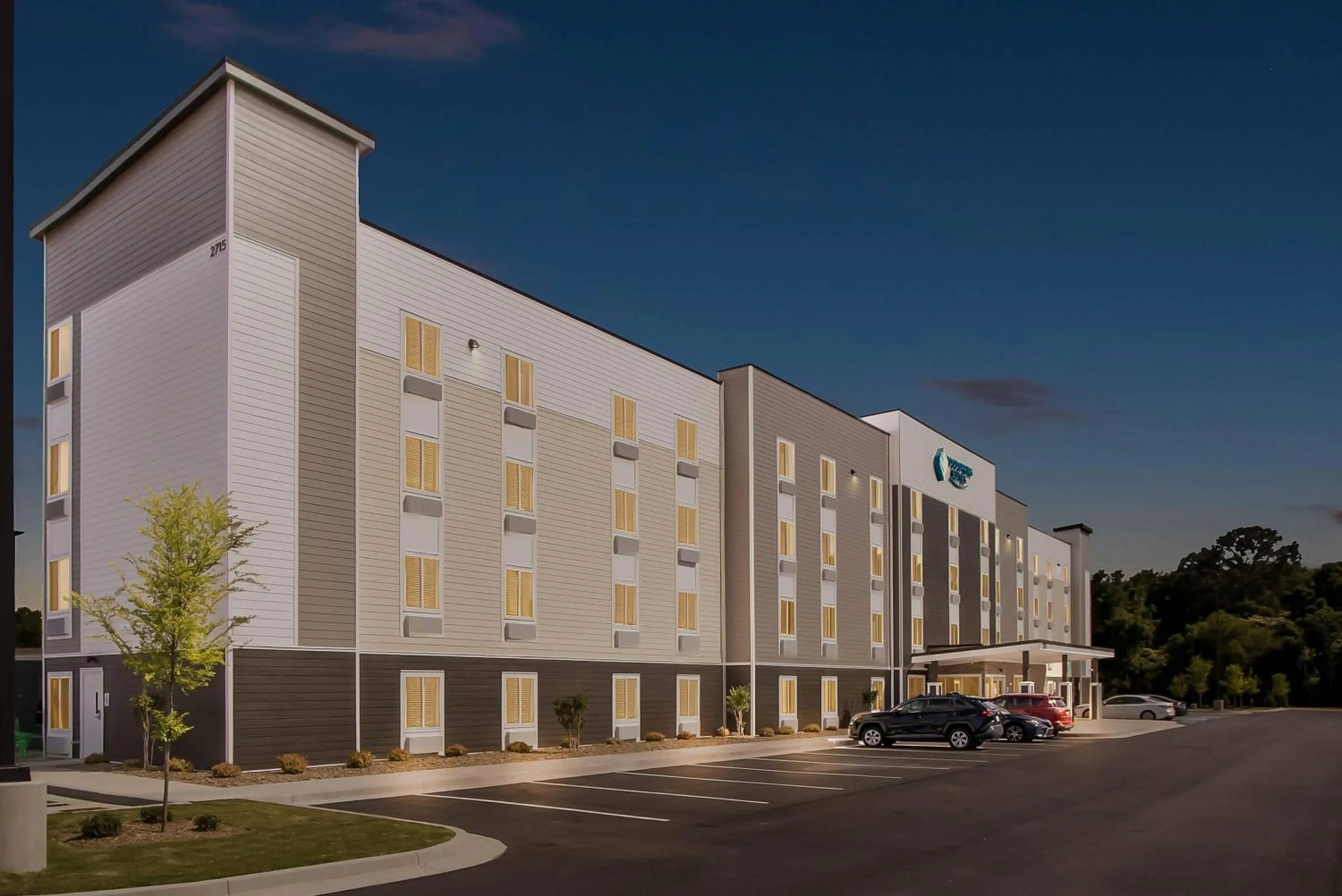 Property building in WoodSpring Suites Sumter near Shaw AFB