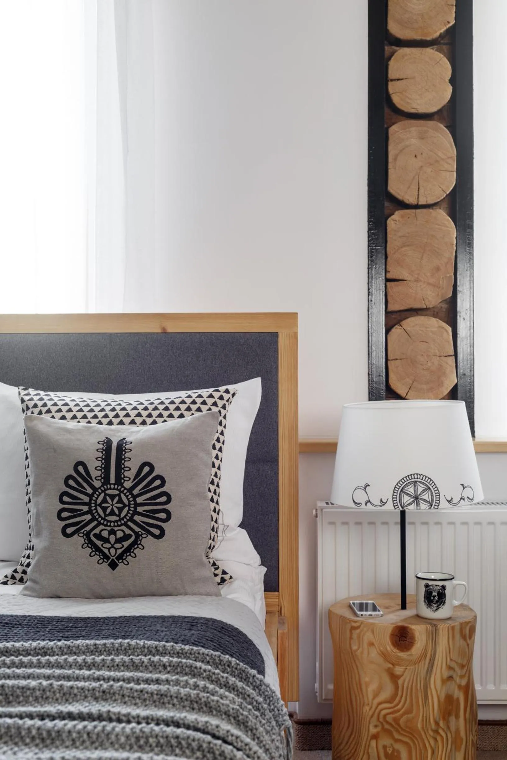 Decorative detail, Bed in Villa 11 Folk & Design