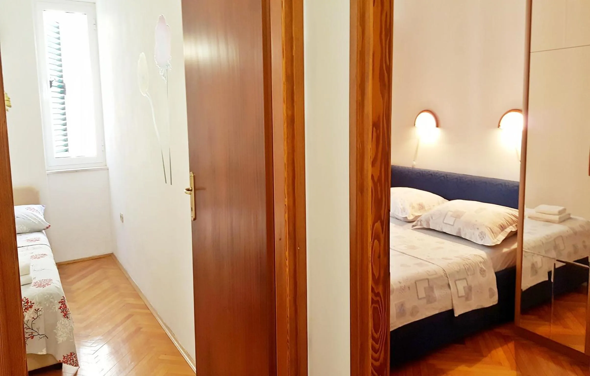 Bed in Klarina Apartments