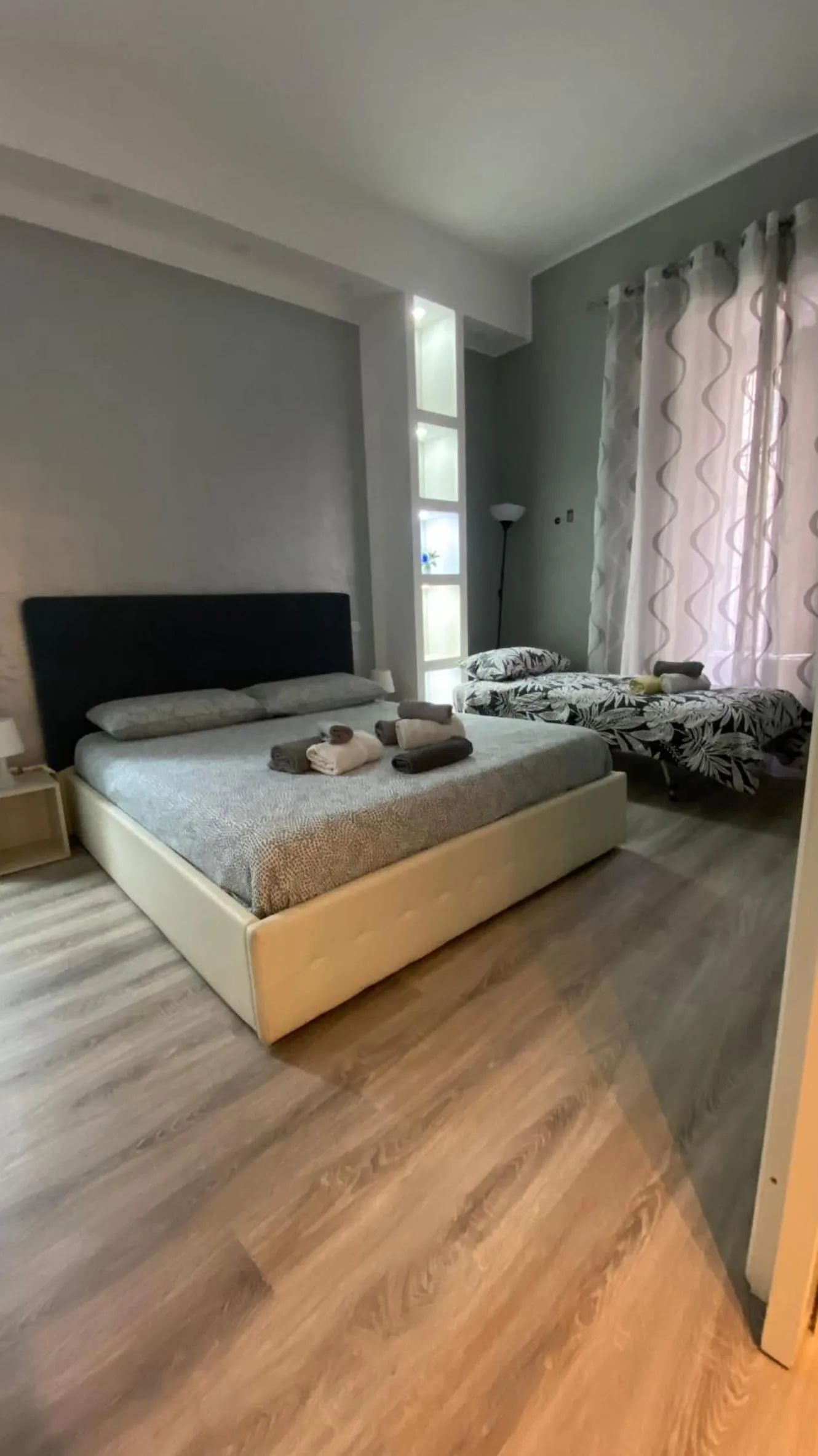 View (from property/room), Bed in Petros rooms&apartments