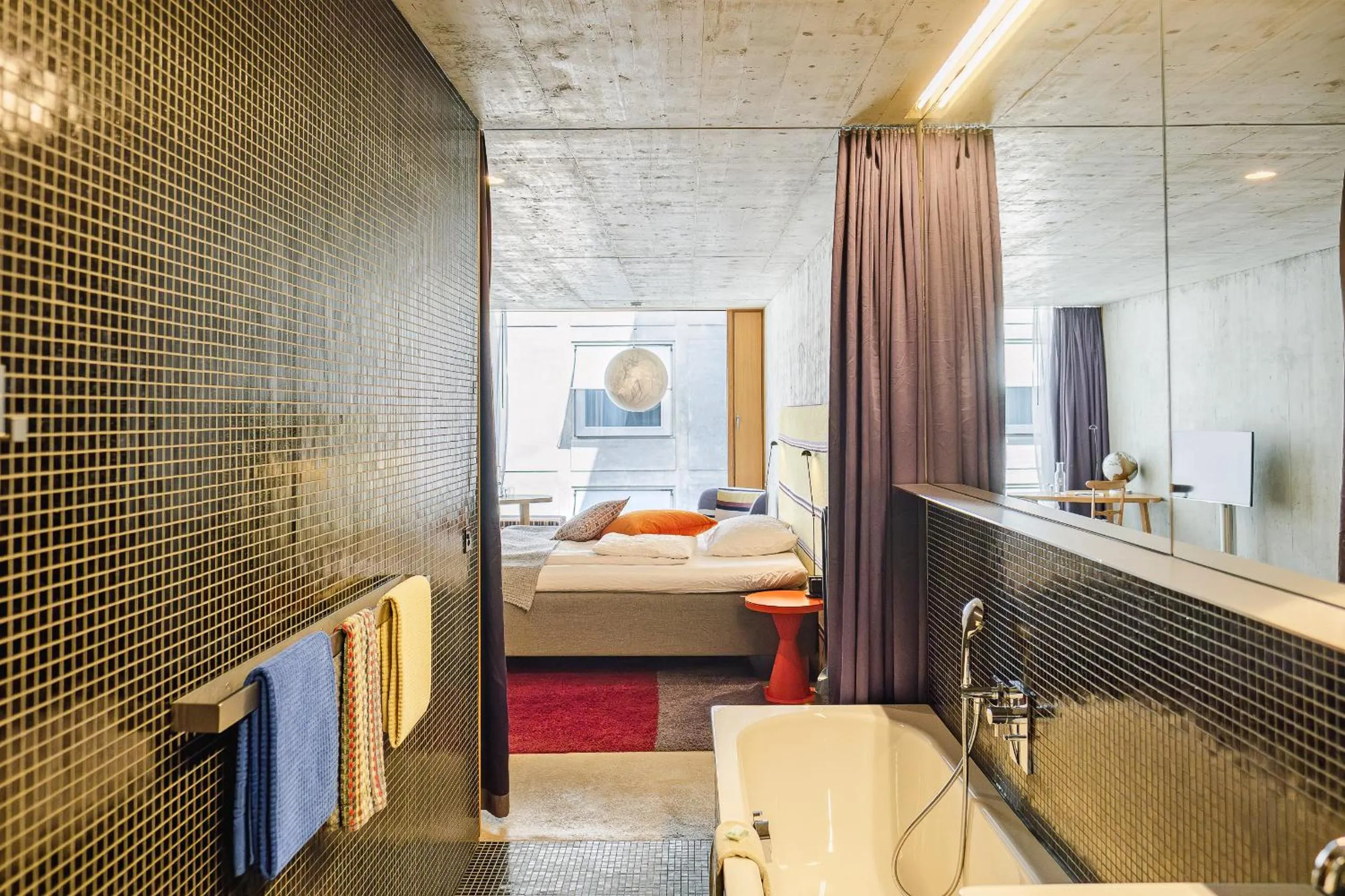 Bathroom, Bed in Nomad Design & Lifestyle Hotel