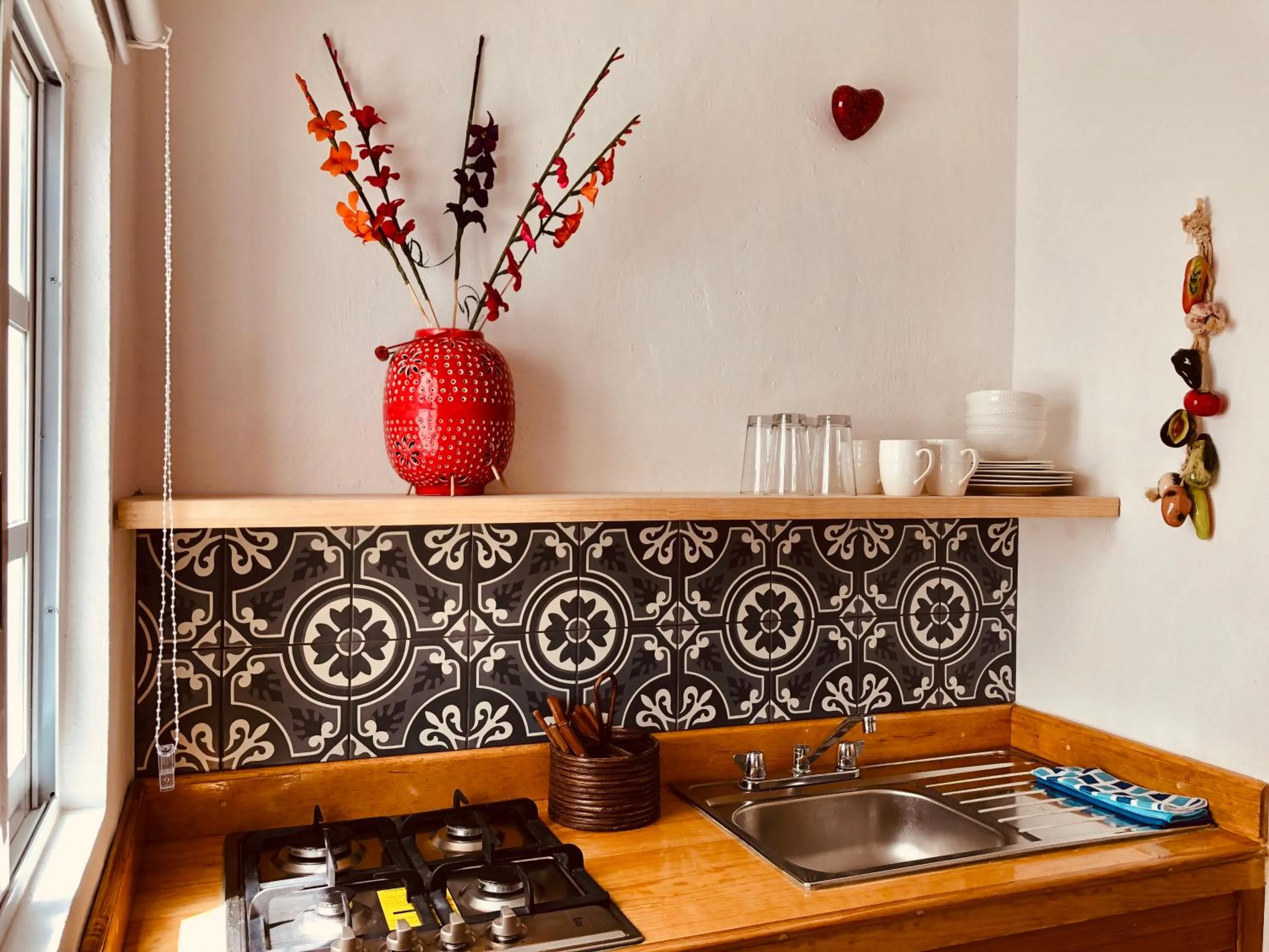 Kitchen or kitchenette in Casa Alberto Cozumel