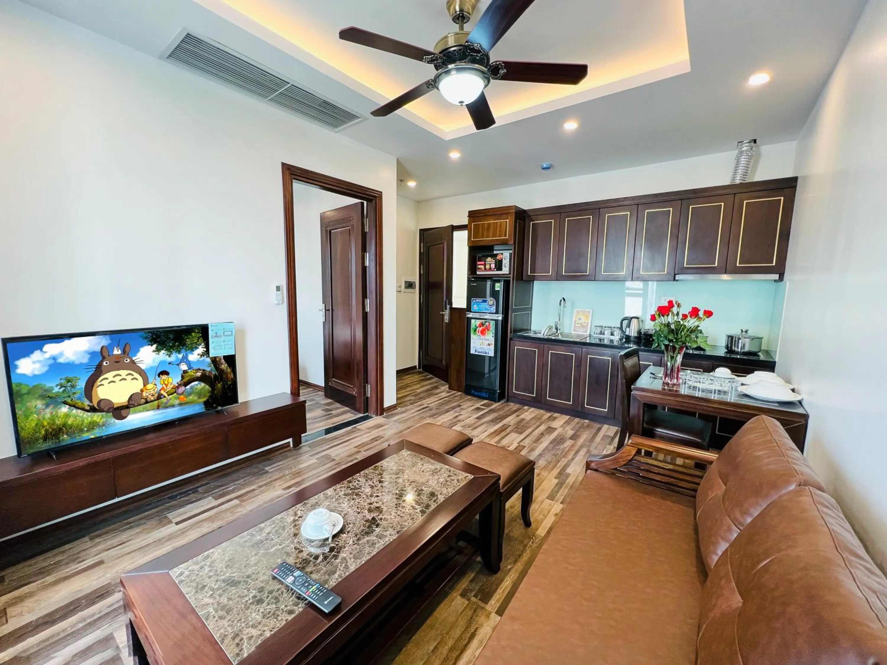 Communal lounge/ TV room in Hanoi Apartment