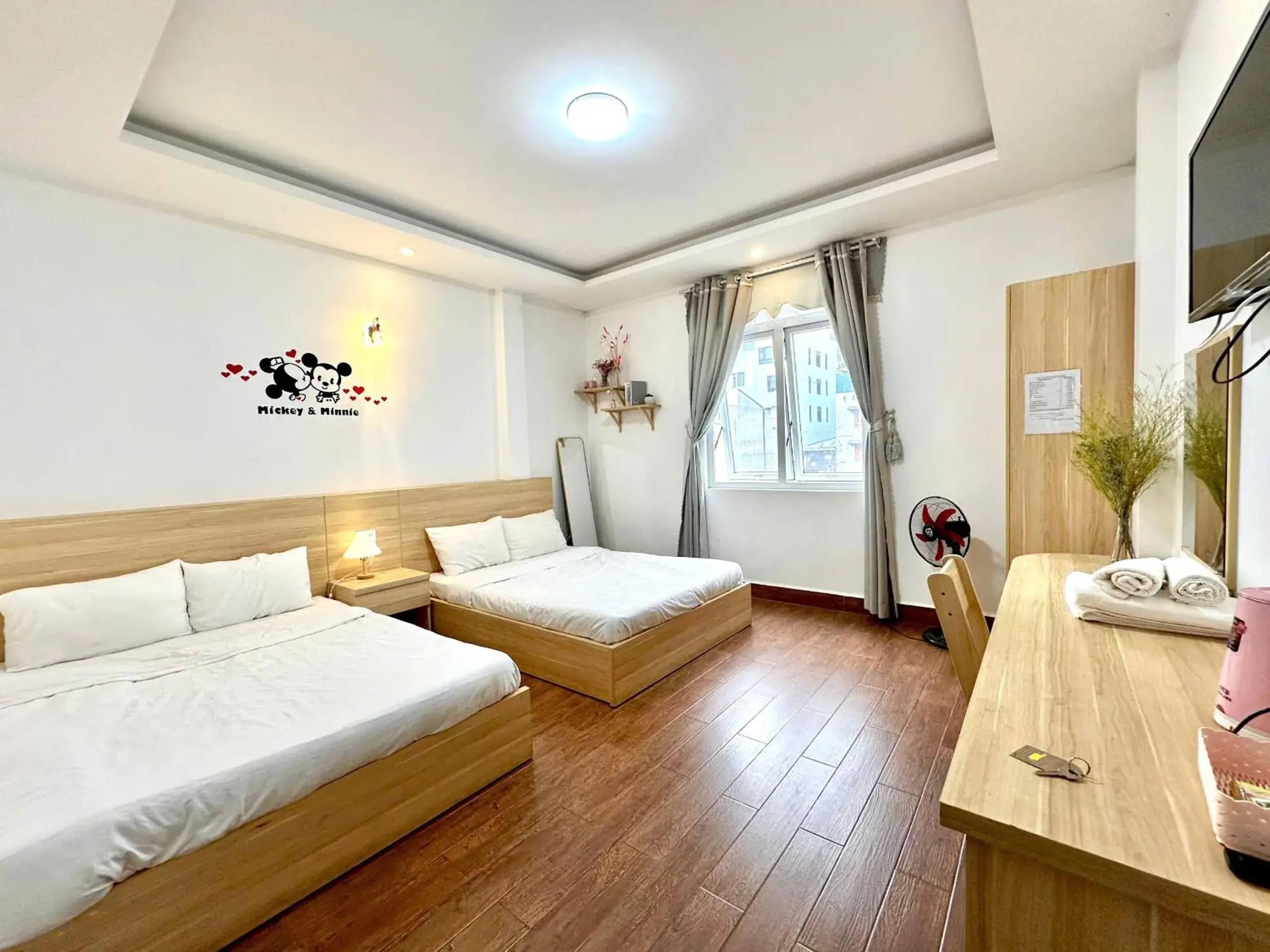 Twin Room with View in Nhật Anh Hotel Đà Lạt Twin Room with View in Nhật Anh Hotel Đà Lạt