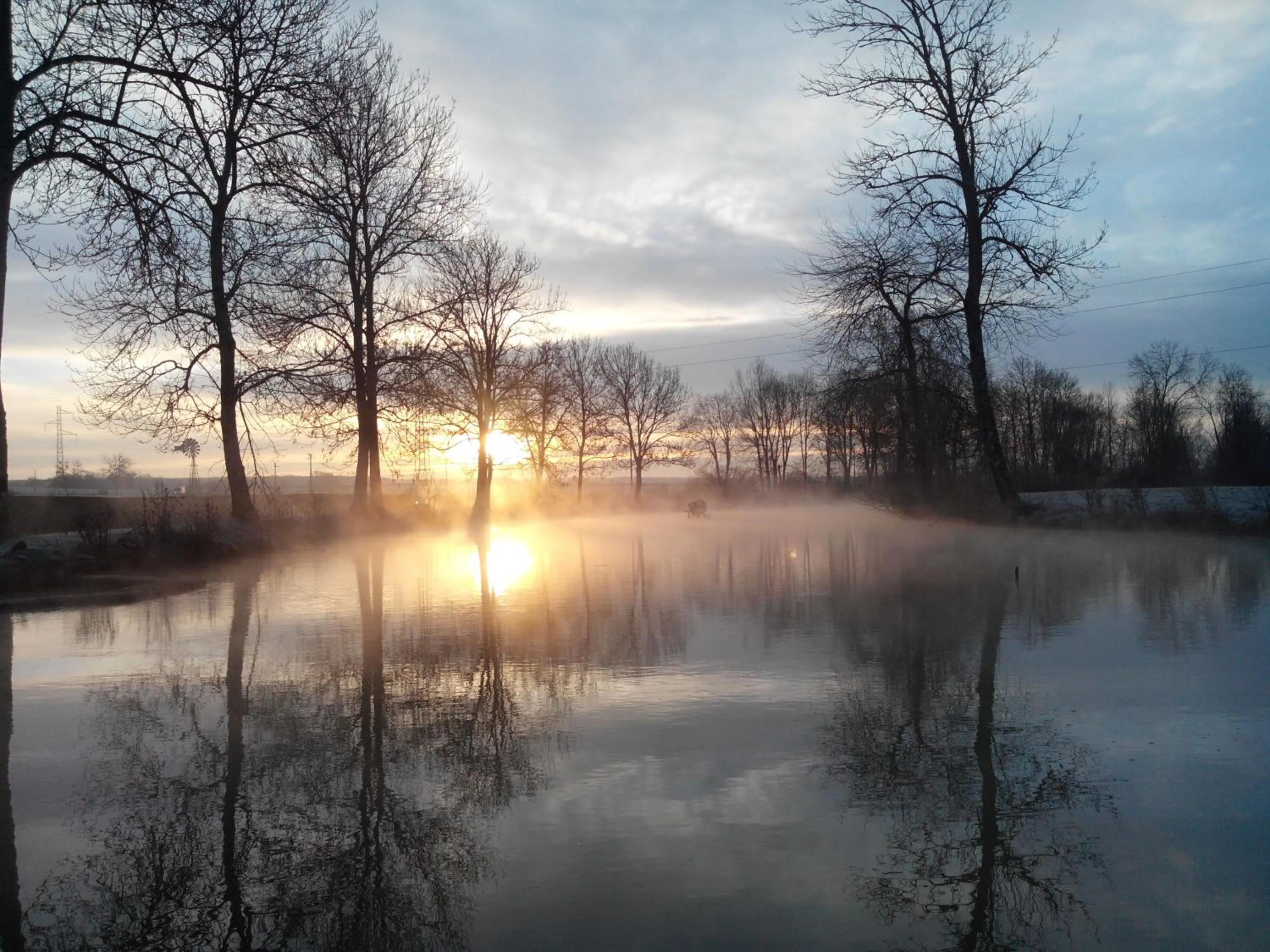 Lake view in Moulin de la Fleuristerie