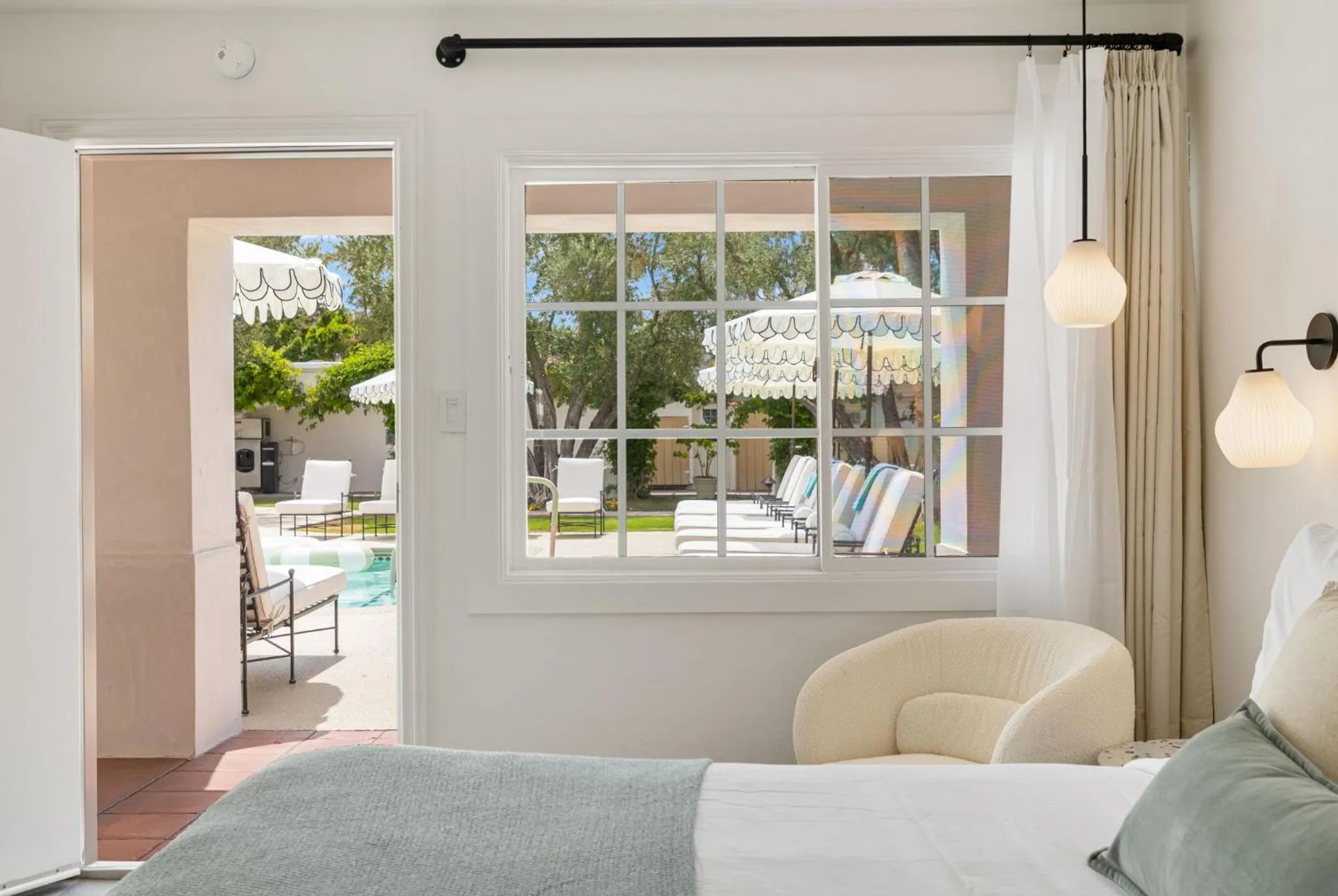 View (from property/room), Bed in Casa Palma Hotel & Bungalows