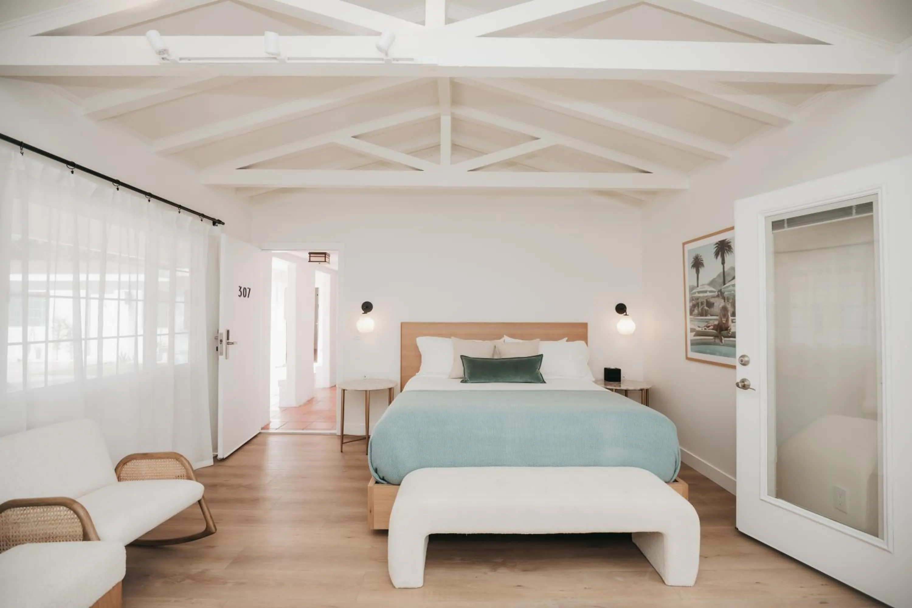 Bed in Casa Palma Hotel & Bungalows