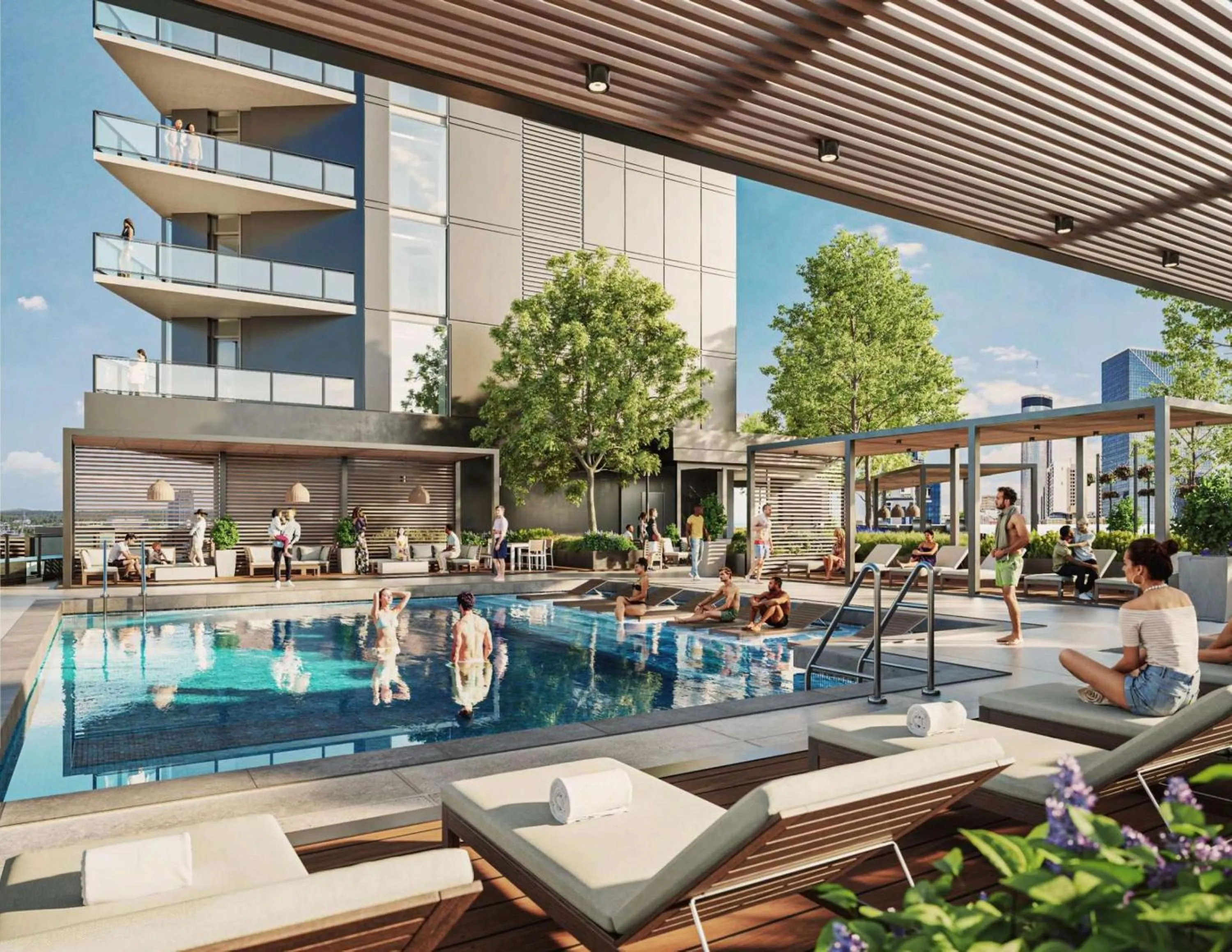 Pool view in Hotel Phoenix Atlanta