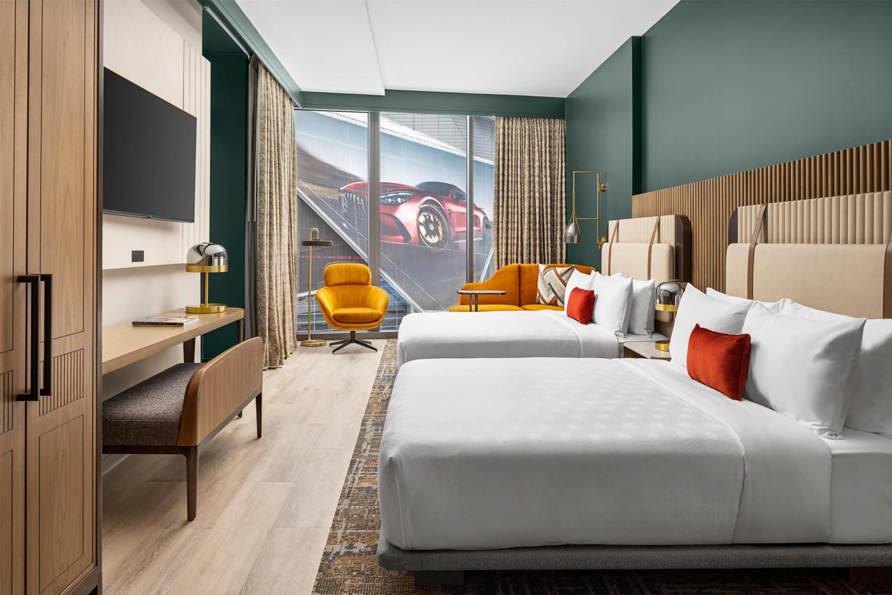 Bedroom, Bed in Hotel Phoenix Atlanta