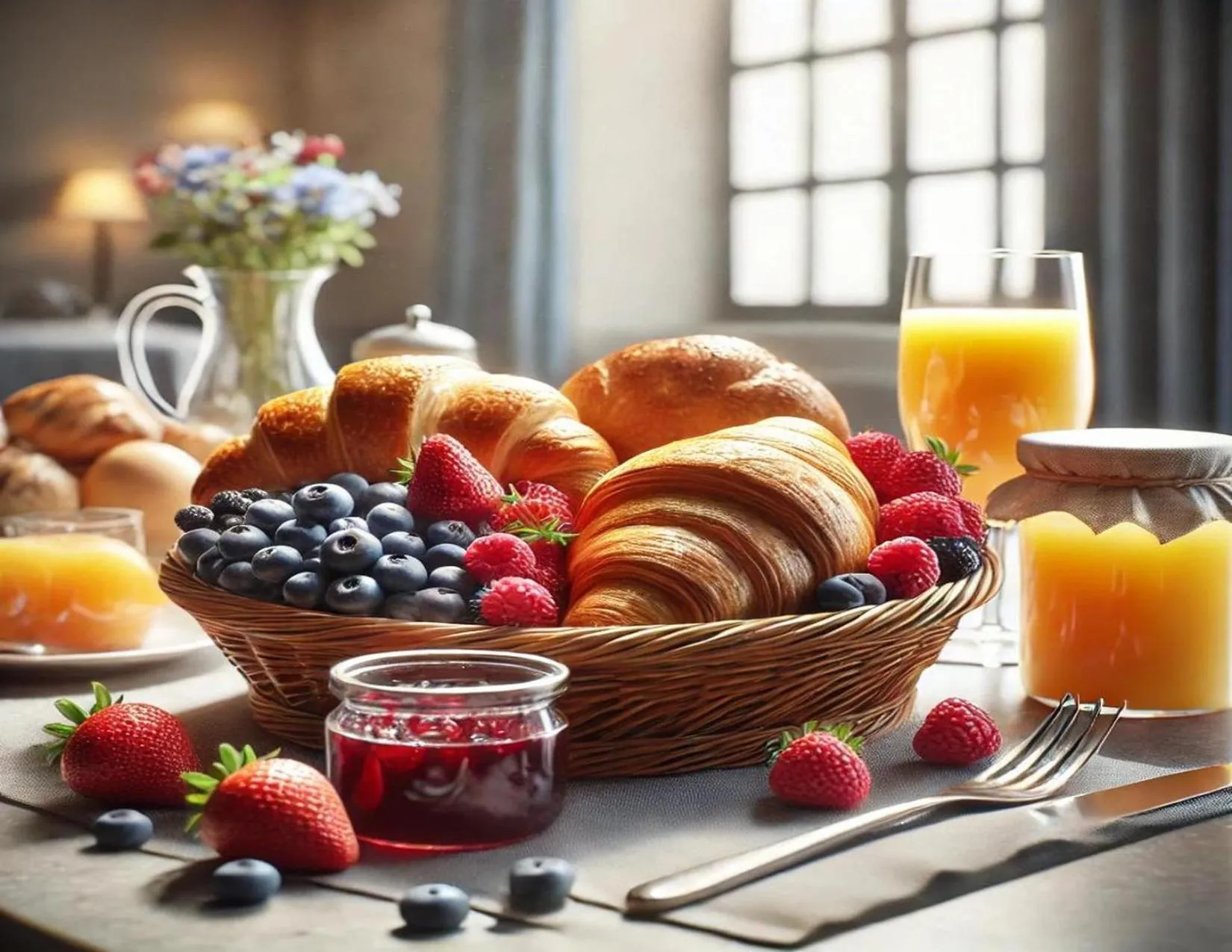 Continental breakfast in Hotel Phoenix Atlanta