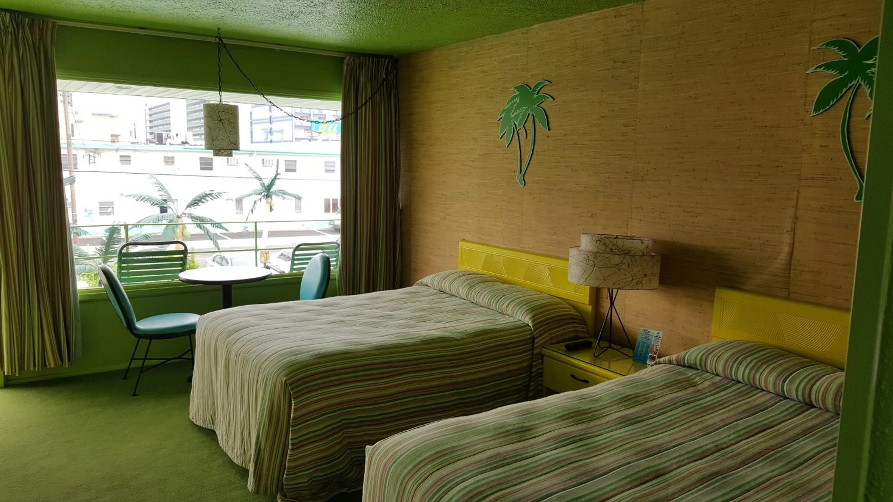 Bed in Caribbean Motel