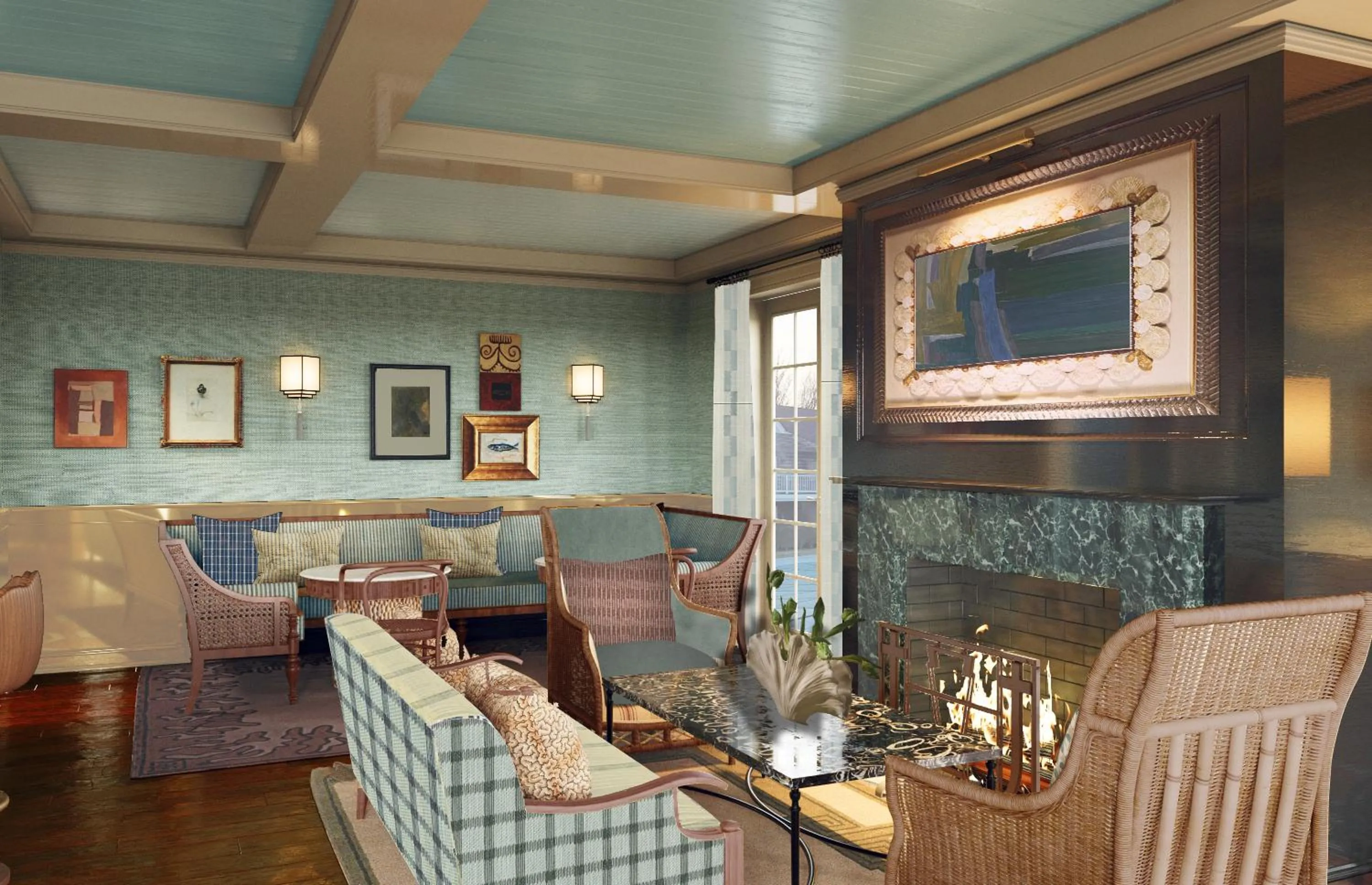 Seating area in Faraway Sag Harbor