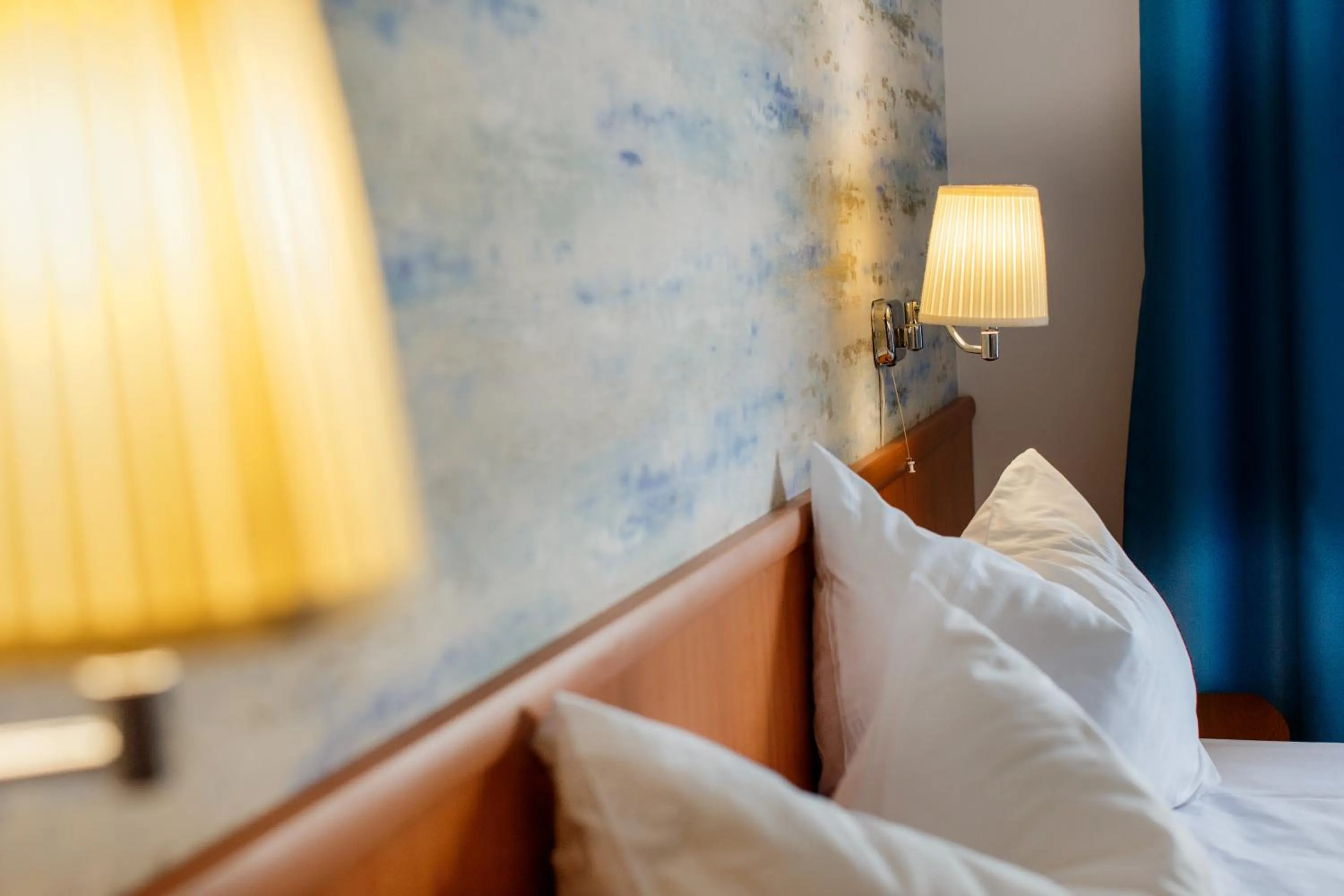 Decorative detail, Bed in Hotel Apollo