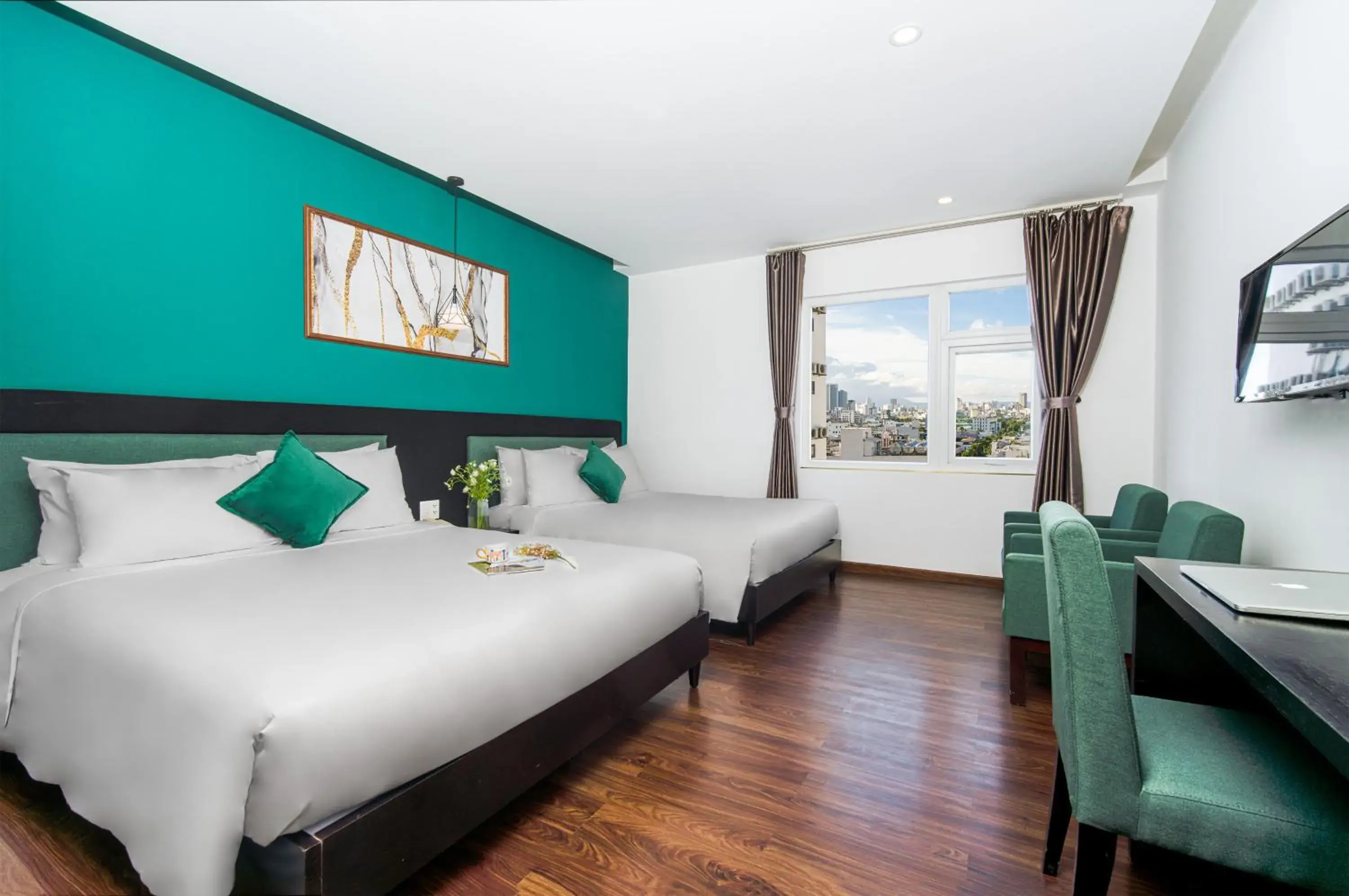 Deluxe Family Room with View - High Floor in Golden Star Hotel by THG Deluxe Family Room with View - High Floor in Golden Star Hotel by THG