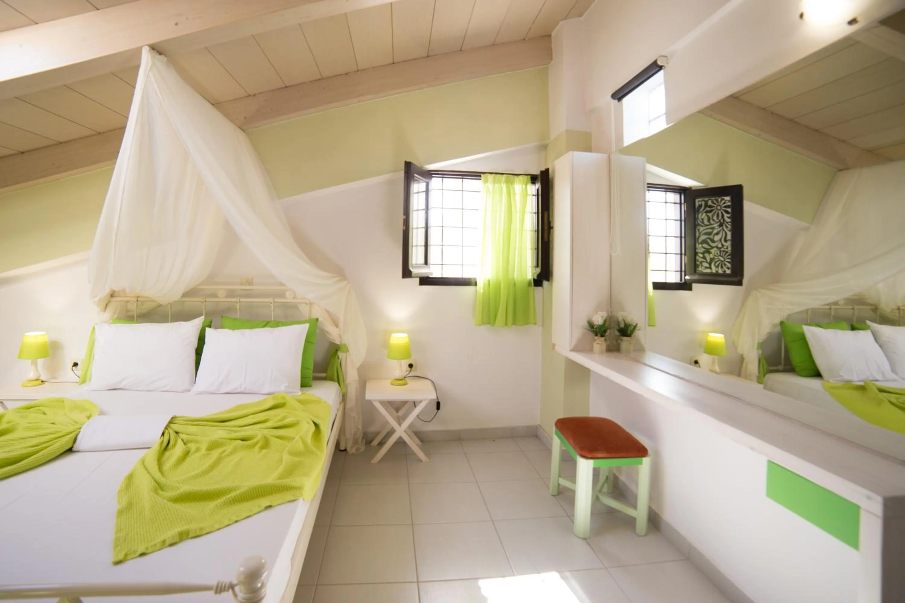 Bedroom, Bed in AC Homes Christos