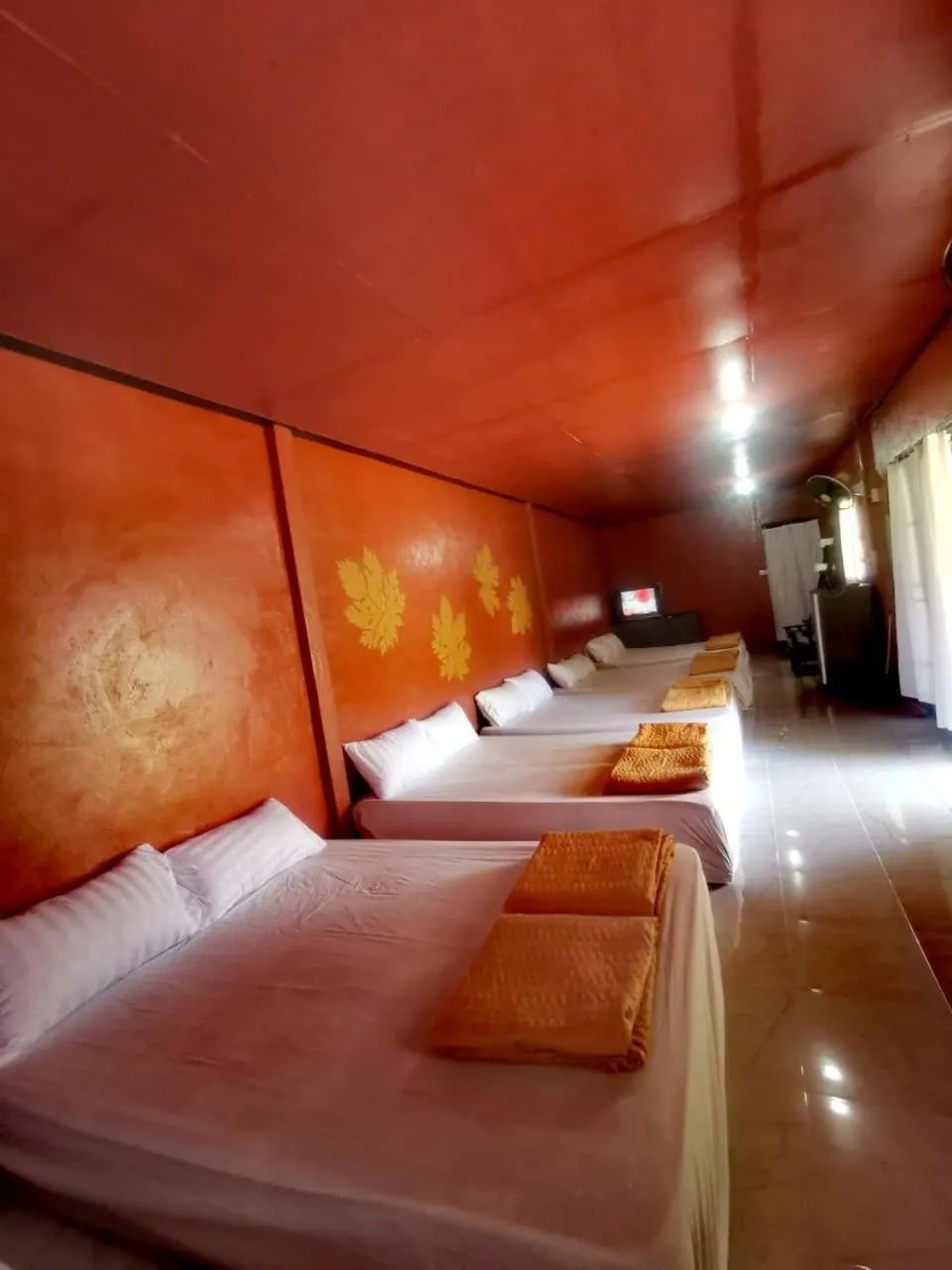 Bed in Ban Din Resort Chiang Rai