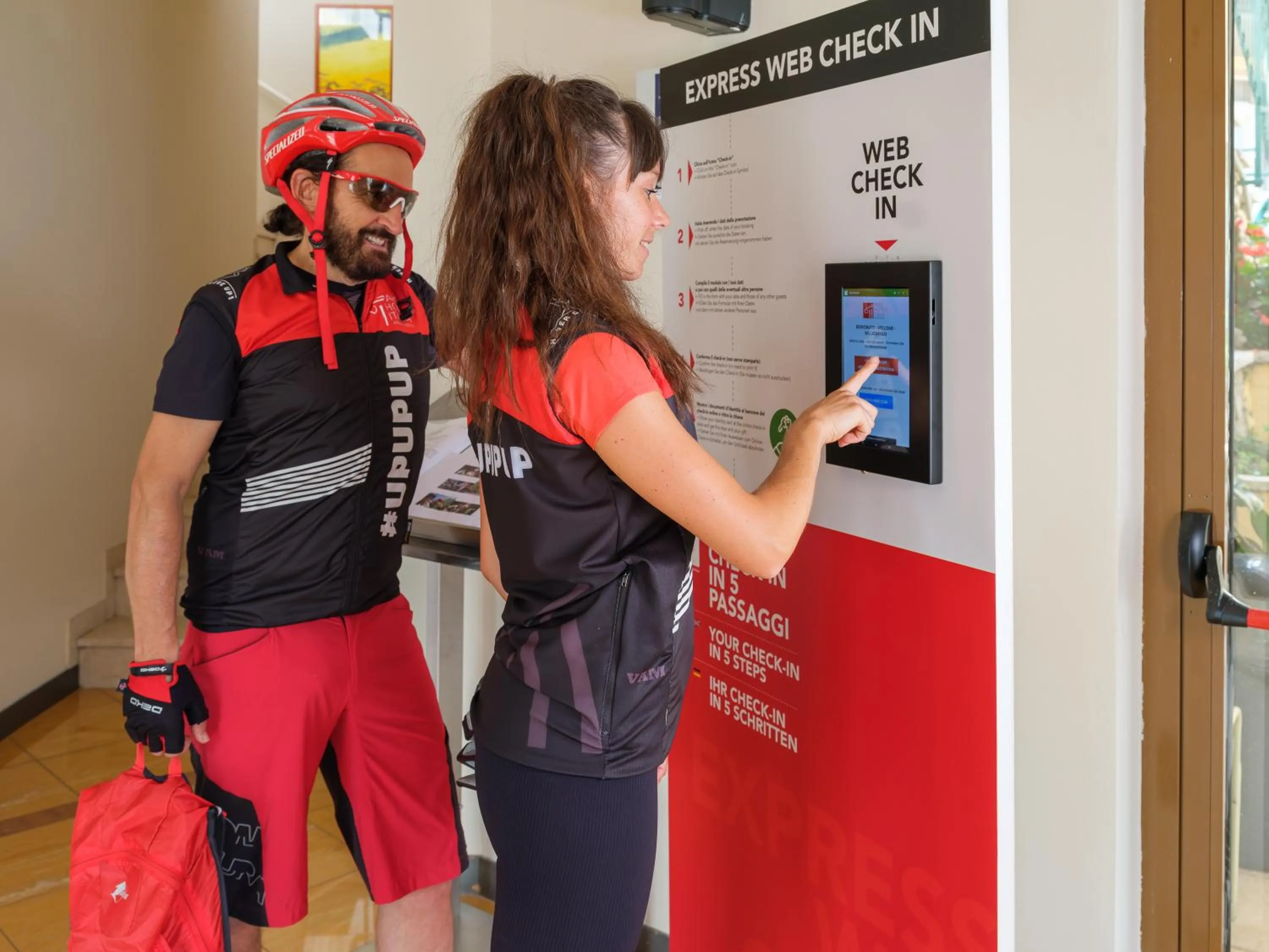 Lobby or reception in Hotel Cristina
