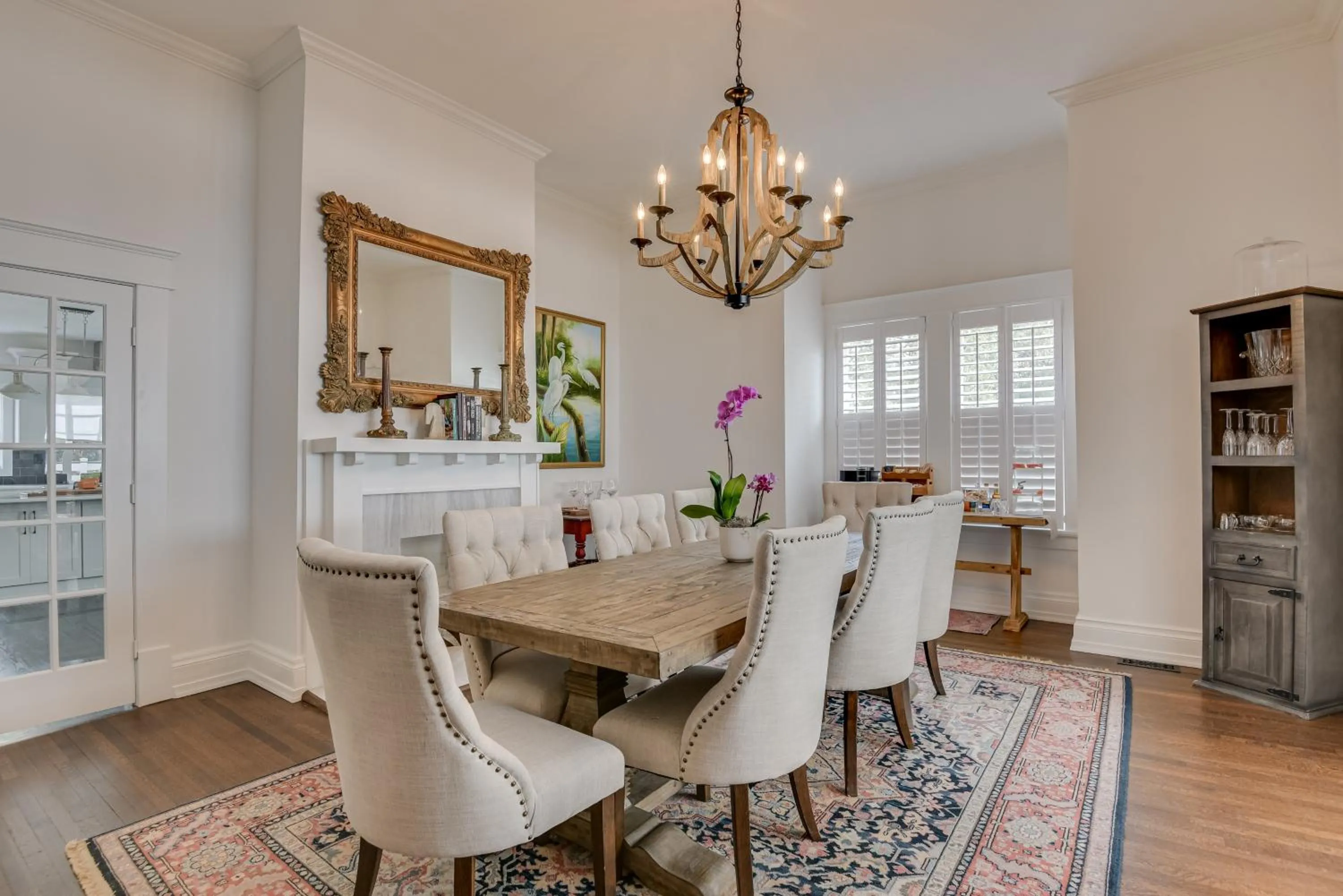 Dining area in Burrell and Flynn's Farm
