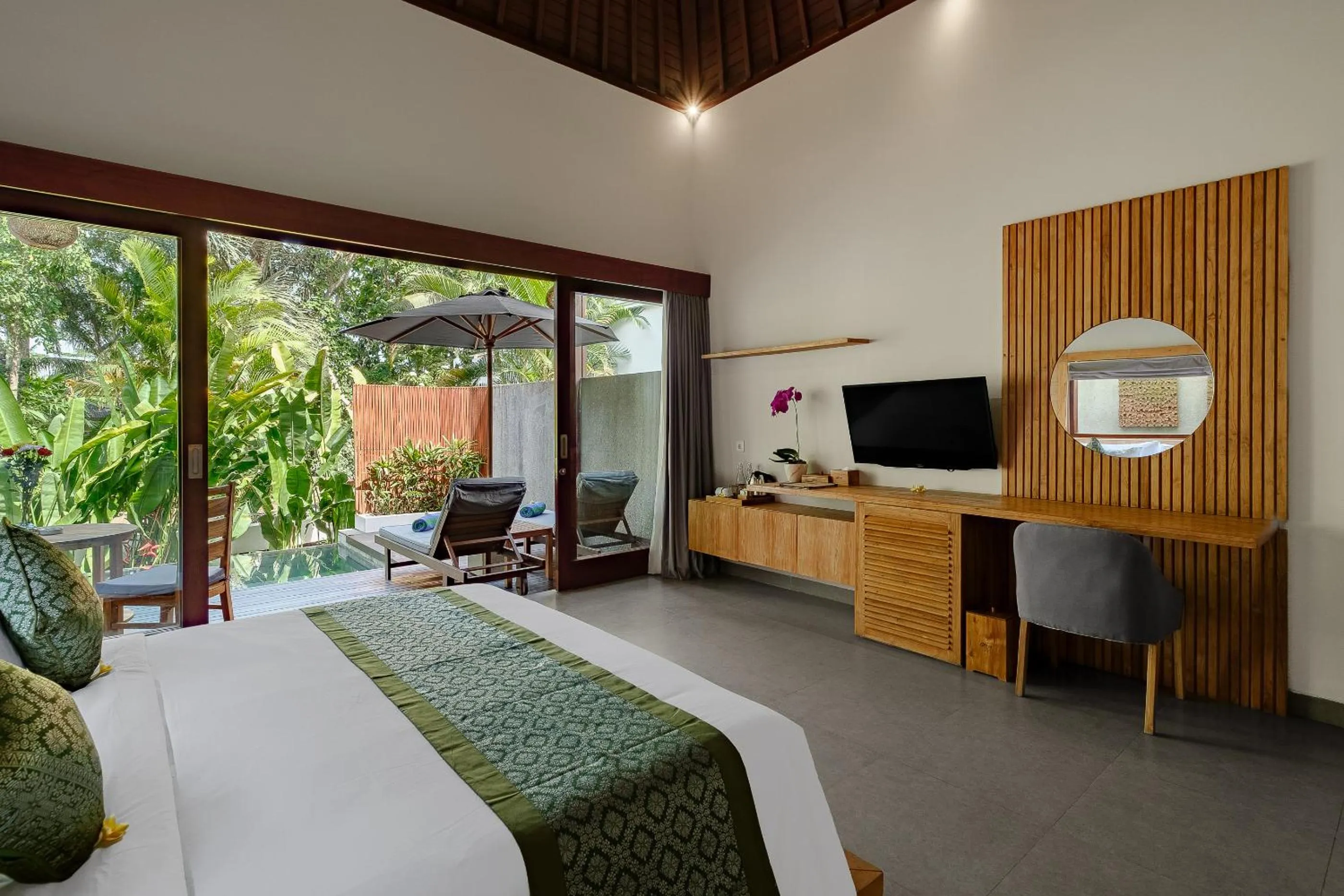 Bed in Elitya Ubud Villa