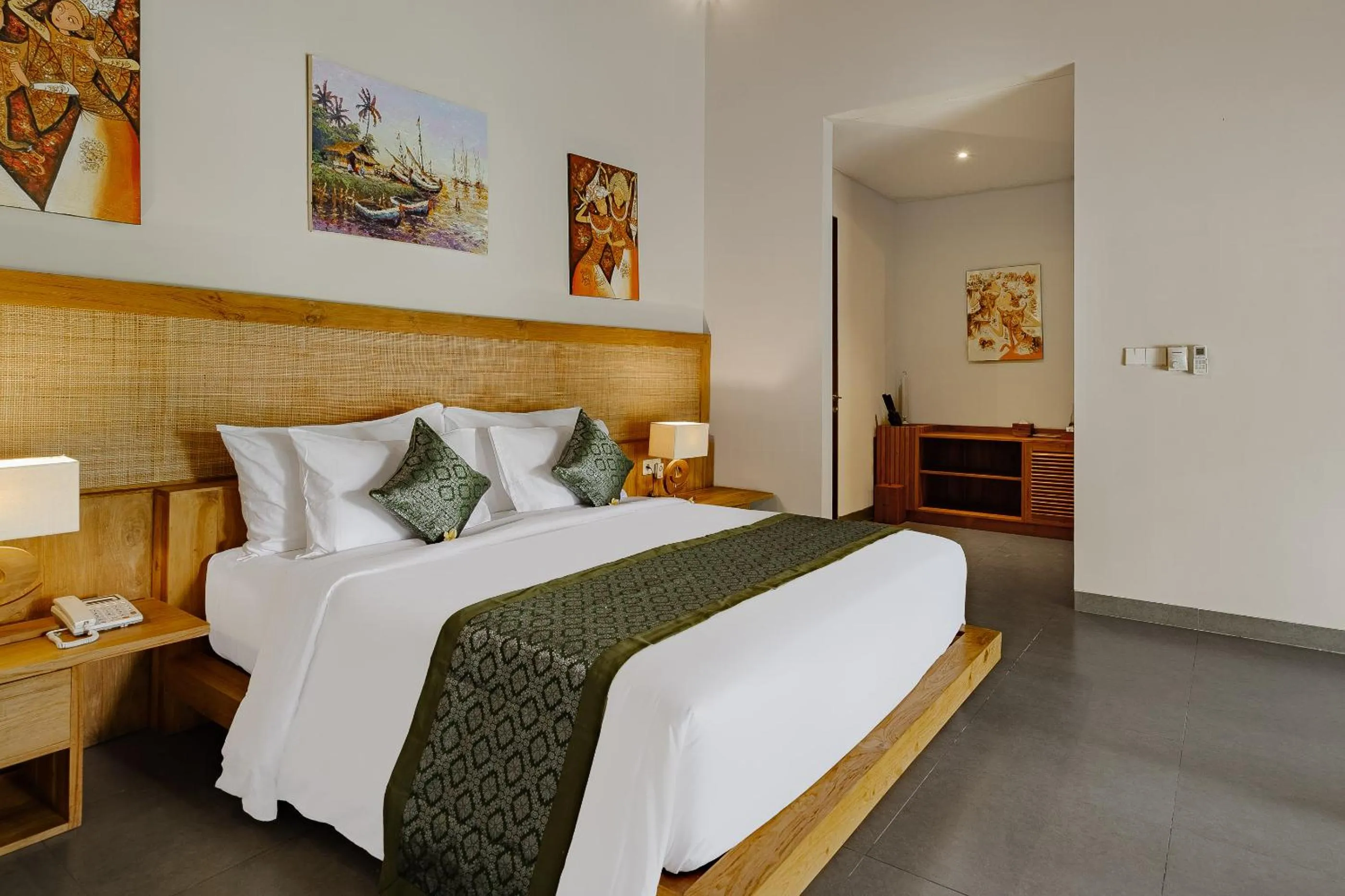 Bed in Elitya Ubud Villa