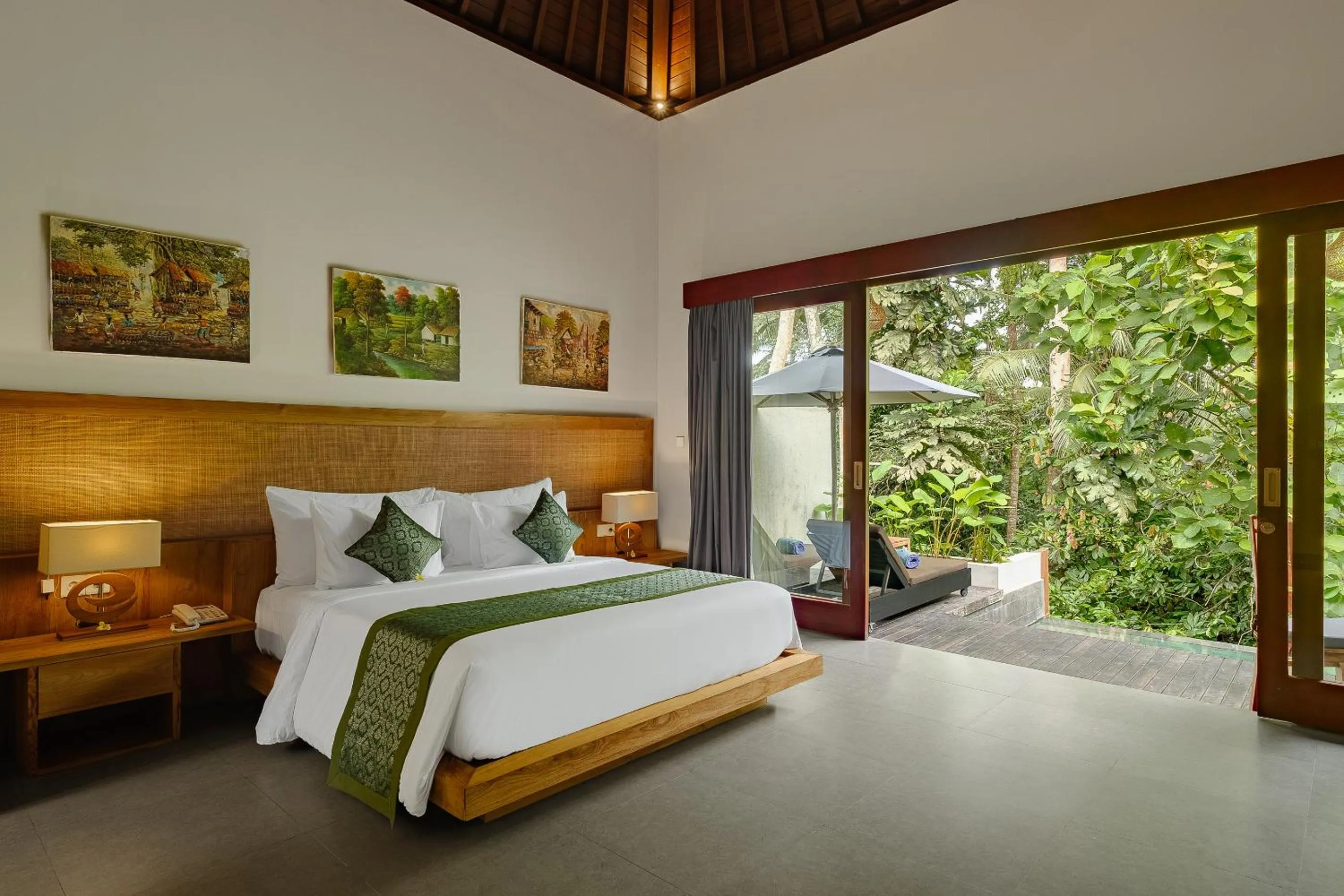 Bed in Elitya Ubud Villa